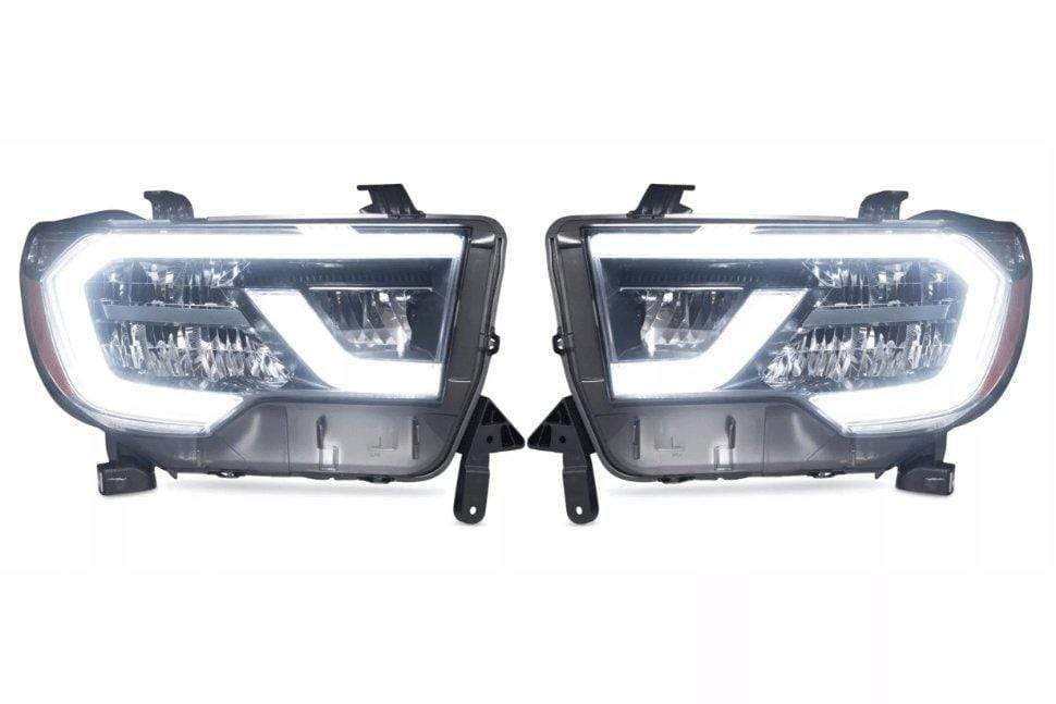TOYOTA SEQUOIA (18-20): OEM LED HEADLIGHTS - RGB Halo Kits Multicolor Flow Series Color Chasing RGBWA LED headlight kit Oracle Lighting Trendz OneUpLighting Morimoto theretrofitsource AutoLEDTech Diode Dynamics