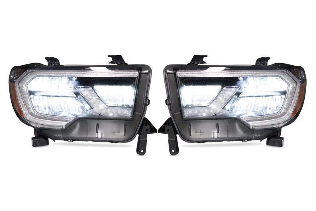 TOYOTA SEQUOIA (18-20): OEM LED HEADLIGHTS - RGB Halo Kits Multicolor Flow Series Color Chasing RGBWA LED headlight kit Oracle Lighting Trendz OneUpLighting Morimoto theretrofitsource AutoLEDTech Diode Dynamics