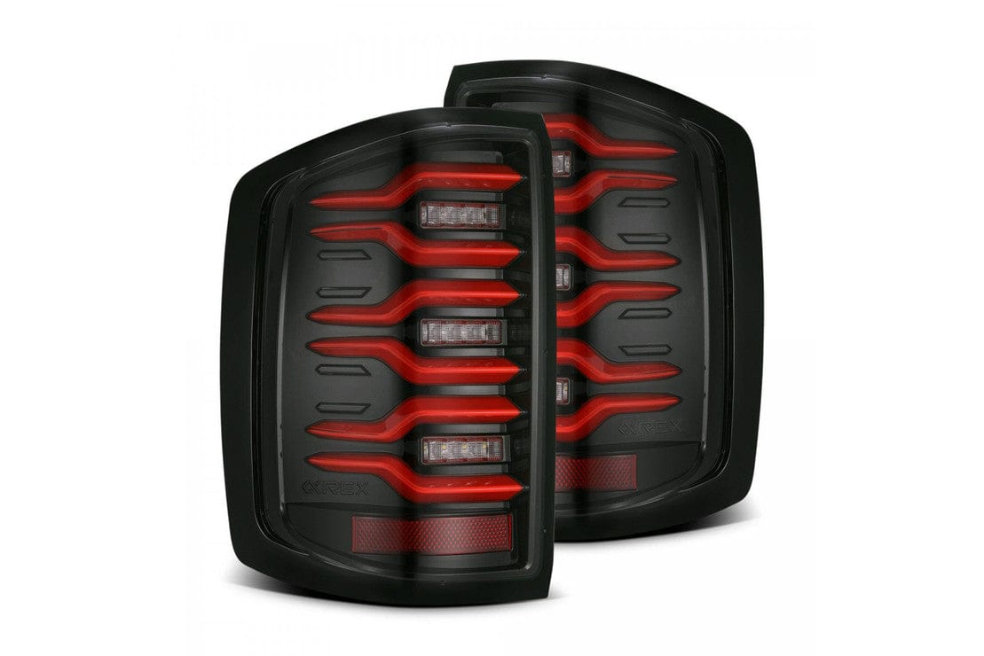 theretrofitsource Led Tail Lights CHEVROLET SILVERADO (14-18): ALPHAREX LUXX LED TAILS