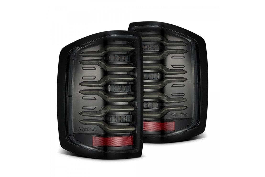 theretrofitsource Led Tail Lights CHEVROLET SILVERADO (14-18): ALPHAREX LUXX LED TAILS