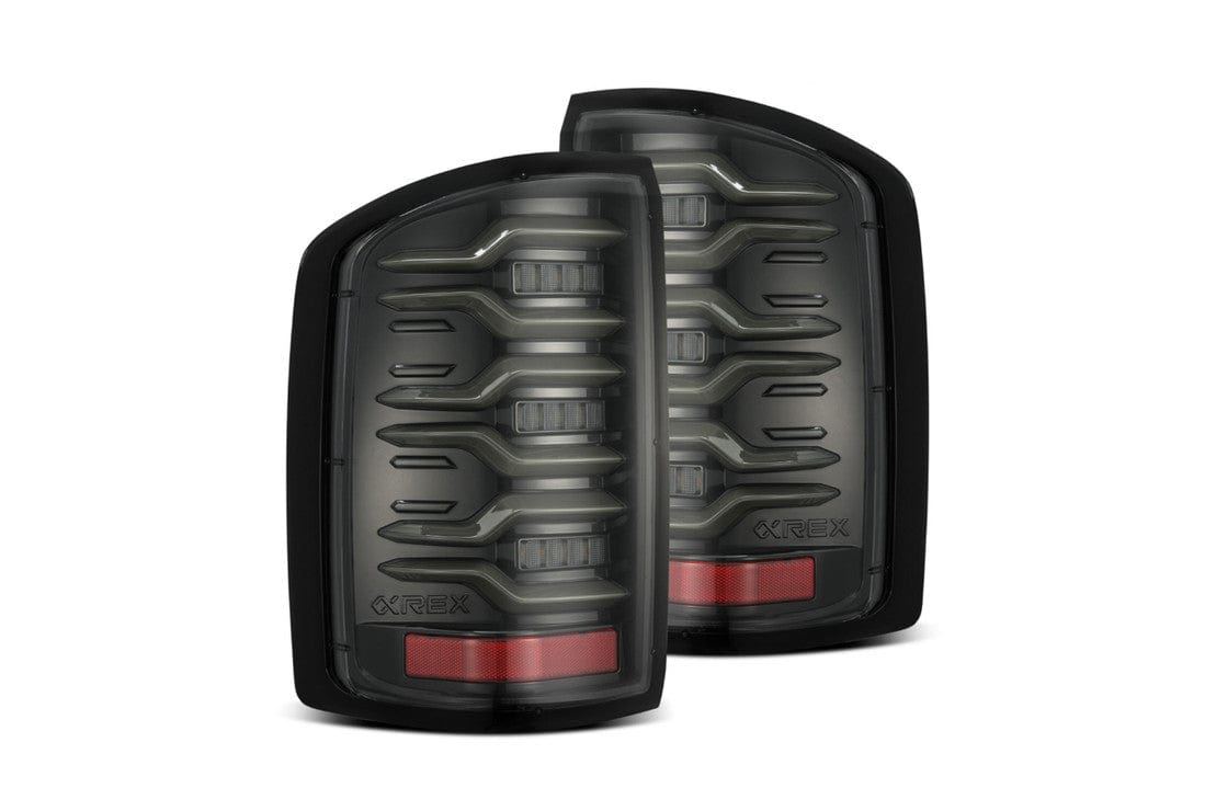 theretrofitsource Led Tail Lights GMC SIERRA (14-18): ALPHAREX LUXX LED TAILS
