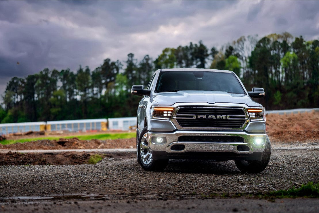RAM 1500 (19-23): XB LED HEADLIGHTS (GEN 2) - RGB Halo Kits Multicolor Flow Series Color Chasing RGBWA LED headlight kit Oracle Lighting Trendz OneUpLighting Morimoto theretrofitsource AutoLEDTech Diode Dynamics
