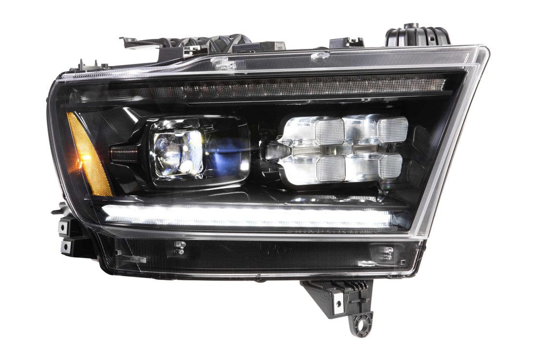 RAM 1500 (19-23): XB LED HEADLIGHTS (GEN 2) - RGB Halo Kits Multicolor Flow Series Color Chasing RGBWA LED headlight kit Oracle Lighting Trendz OneUpLighting Morimoto theretrofitsource AutoLEDTech Diode Dynamics