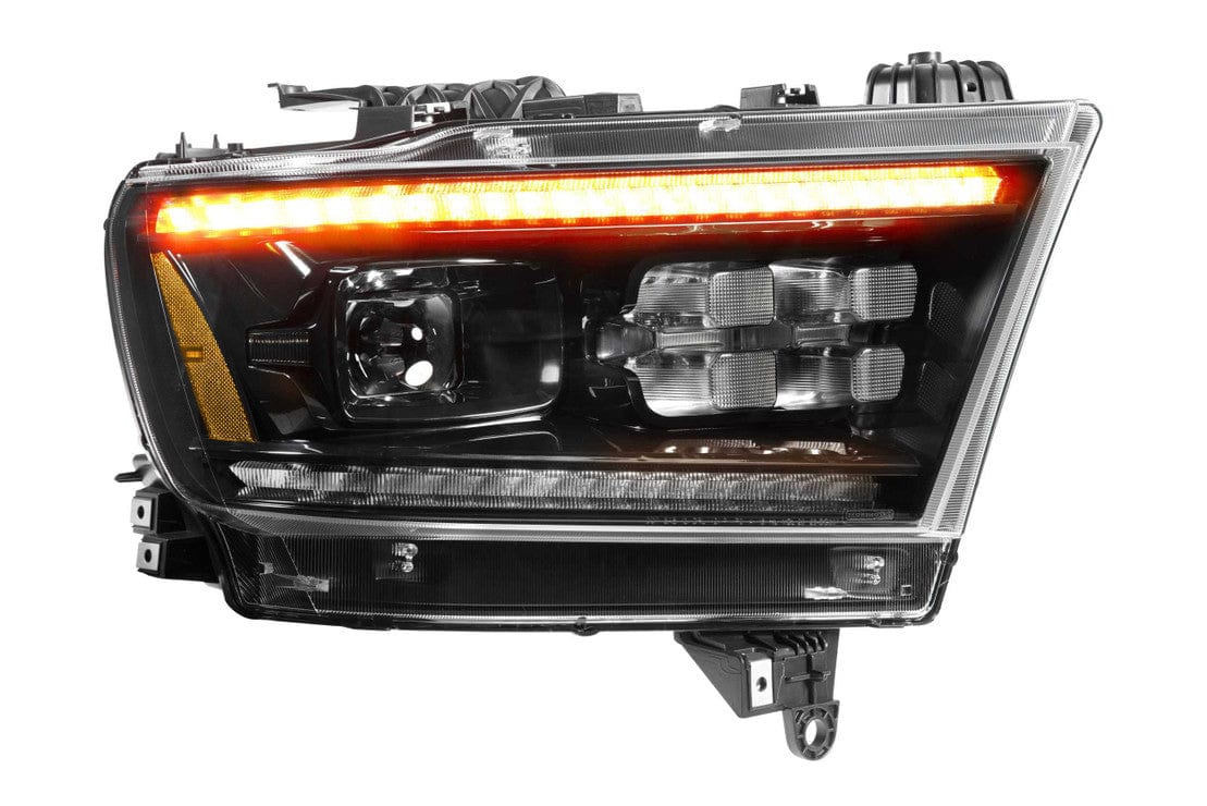 RAM 1500 (19-23): XB LED HEADLIGHTS (GEN 2) - RGB Halo Kits Multicolor Flow Series Color Chasing RGBWA LED headlight kit Oracle Lighting Trendz OneUpLighting Morimoto theretrofitsource AutoLEDTech Diode Dynamics
