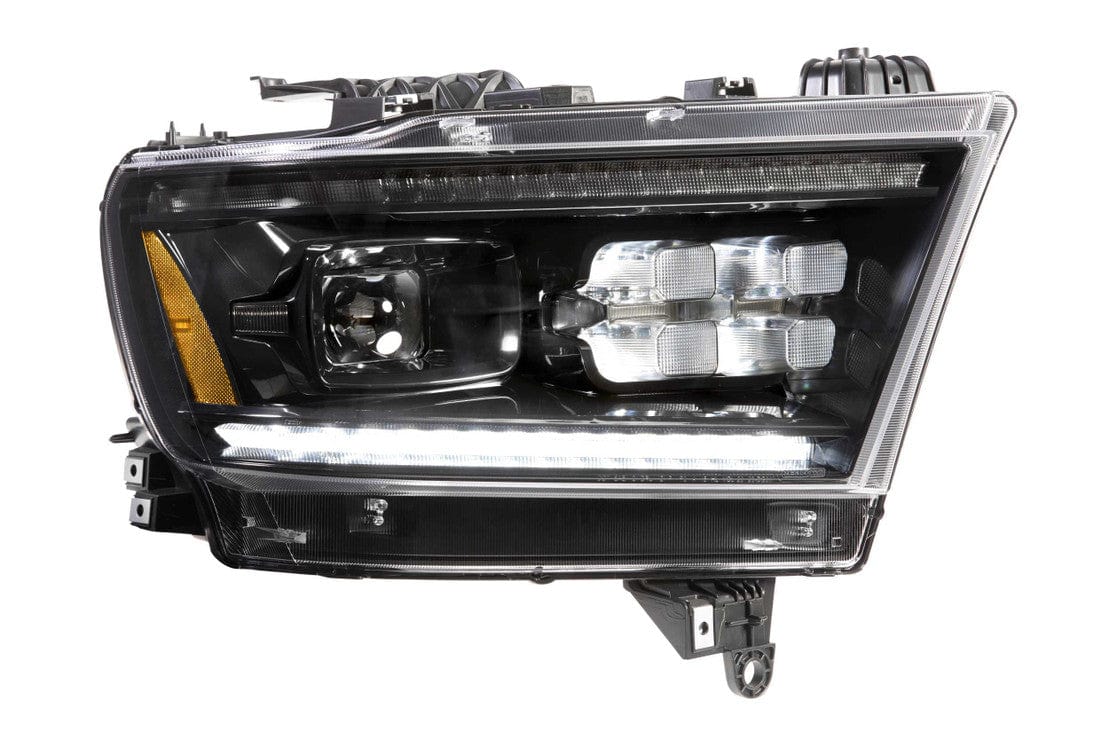 RAM 1500 (19-23): XB LED HEADLIGHTS (GEN 2) - RGB Halo Kits Multicolor Flow Series Color Chasing RGBWA LED headlight kit Oracle Lighting Trendz OneUpLighting Morimoto theretrofitsource AutoLEDTech Diode Dynamics