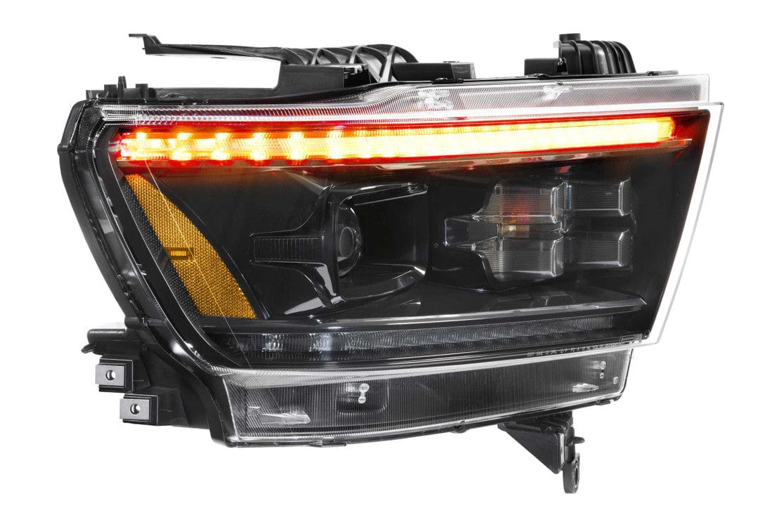 RAM 1500 (19-23): XB LED HEADLIGHTS (GEN 2) - RGB Halo Kits Multicolor Flow Series Color Chasing RGBWA LED headlight kit Oracle Lighting Trendz OneUpLighting Morimoto theretrofitsource AutoLEDTech Diode Dynamics