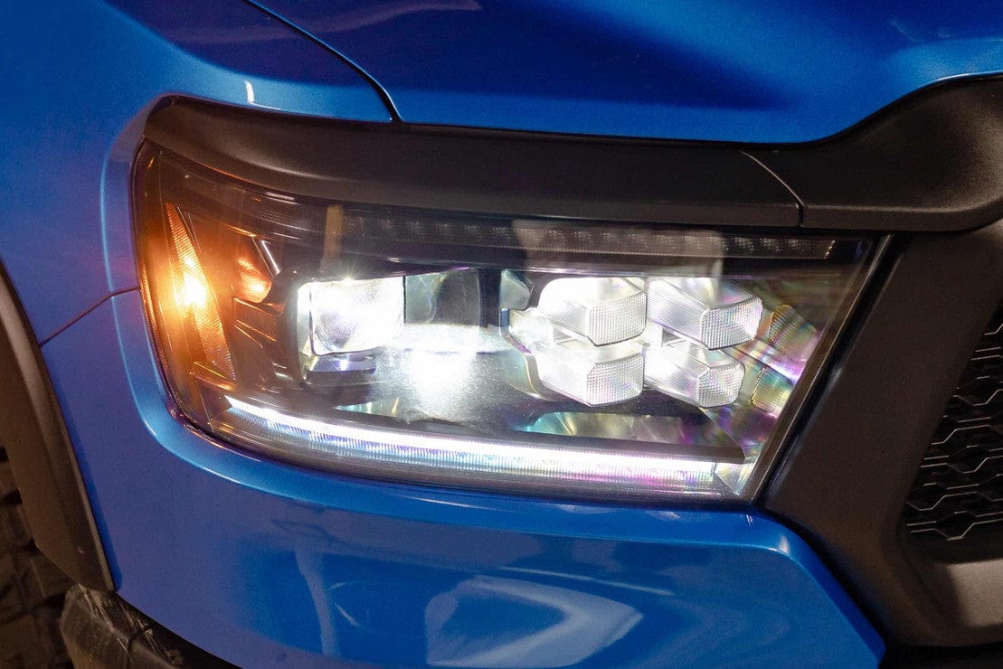 RAM 1500 (19-23): XB LED HEADLIGHTS (GEN 2) - RGB Halo Kits Multicolor Flow Series Color Chasing RGBWA LED headlight kit Oracle Lighting Trendz OneUpLighting Morimoto theretrofitsource AutoLEDTech Diode Dynamics