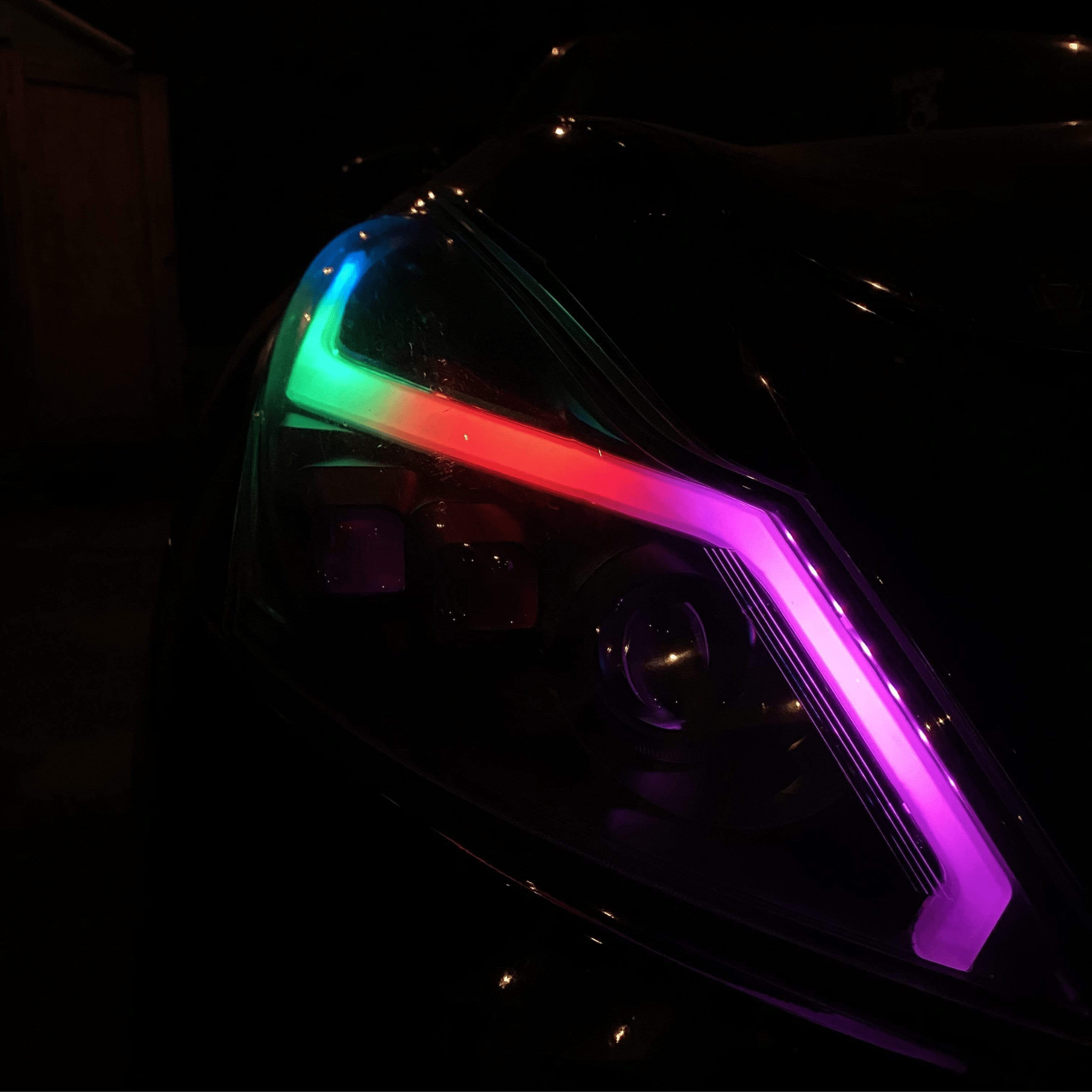 Infiniti G37: Multicolor Headlights (2010-2013) – Custom Multicolor LED Lighting by RGB Halo Kits