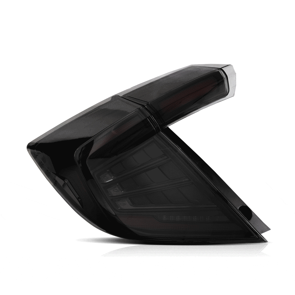 16-21 Honda Civic Hatchback Tail Lights with Dynamic Welcome Lighting - RGB Halo Kits Multicolor Flow Series Color Chasing RGBWA LED headlight kit Oracle Lighting Trendz OneUpLighting Morimoto theretrofitsource AutoLEDTech Diode Dynamics
