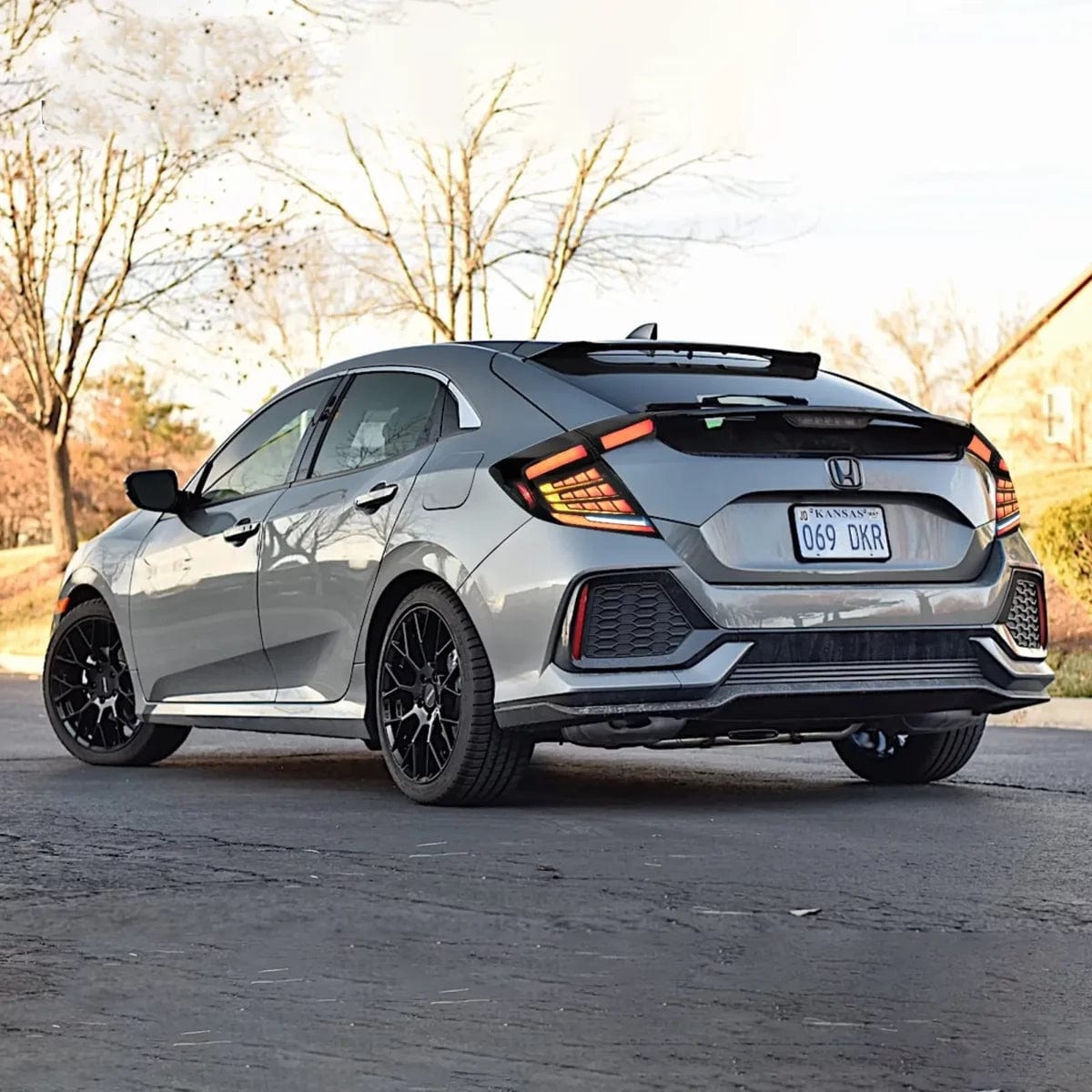 16-21 Honda Civic Hatchback Tail Lights with Dynamic Welcome Lighting - RGB Halo Kits Multicolor Flow Series Color Chasing RGBWA LED headlight kit Oracle Lighting Trendz OneUpLighting Morimoto theretrofitsource AutoLEDTech Diode Dynamics