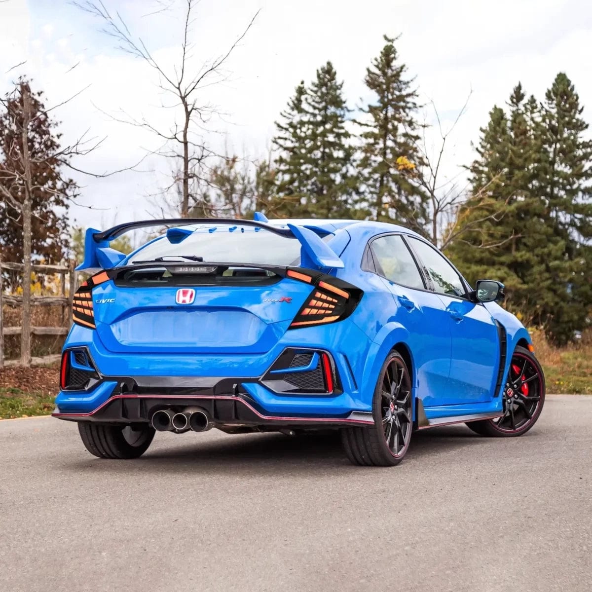 16-21 Honda Civic Hatchback Tail Lights with Dynamic Welcome Lighting - RGB Halo Kits Multicolor Flow Series Color Chasing RGBWA LED headlight kit Colorshift Oracle Lighting Trendz OneUpLighting Morimoto theretrofitsource AutoLEDTech Diode Dynamics