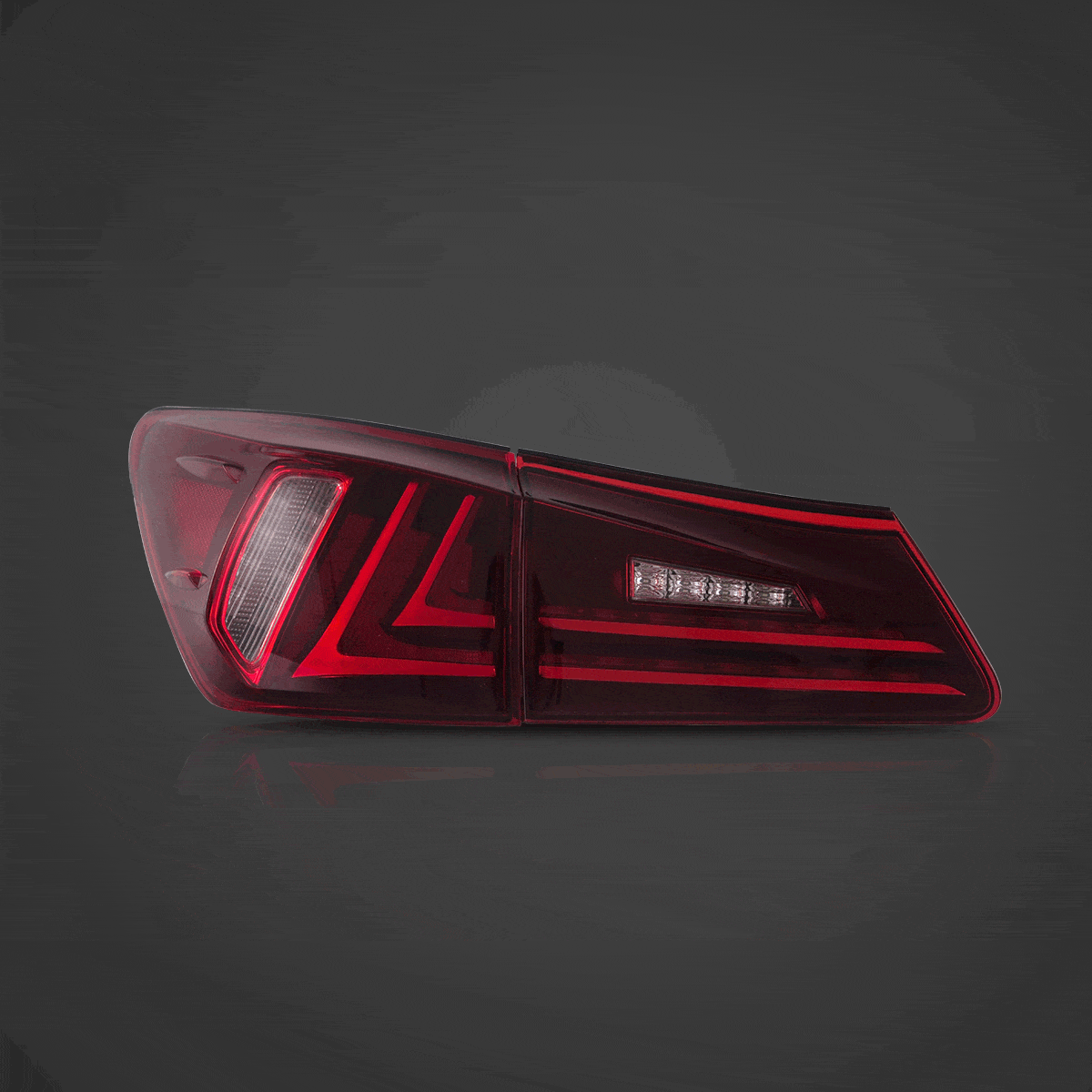 2006-2013 LEXUS IS Tail Lights - RGB Halo Kits Multicolor Flow Series Color Chasing RGBWA LED headlight kit Oracle Lighting Trendz OneUpLighting Morimoto theretrofitsource AutoLEDTech Diode Dynamics