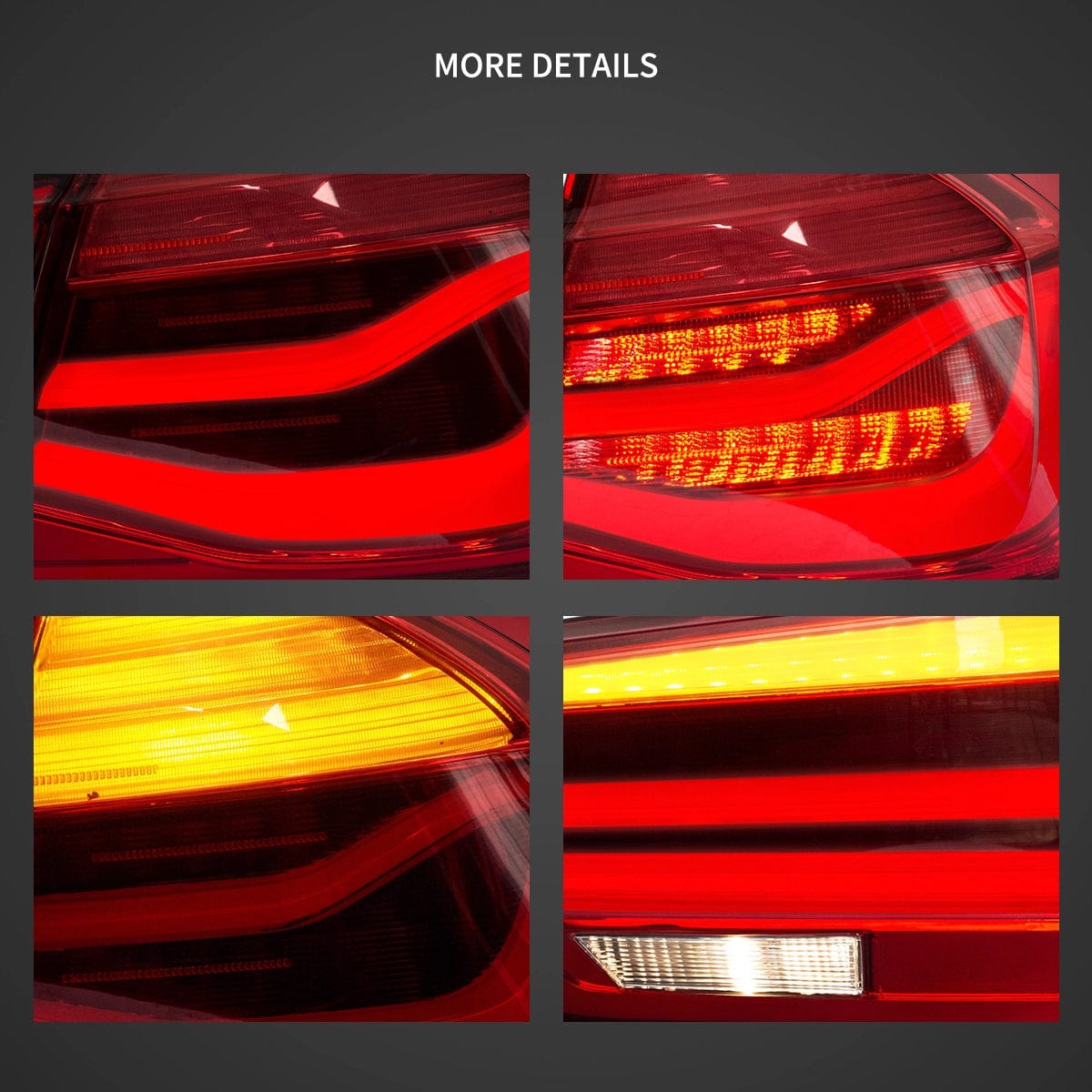 2012-2019 BMW 3 SERIES Tail Lights - RGB Halo Kits Multicolor Flow Series Color Chasing RGBWA LED headlight kit Oracle Lighting Trendz OneUpLighting Morimoto theretrofitsource AutoLEDTech Diode Dynamics
