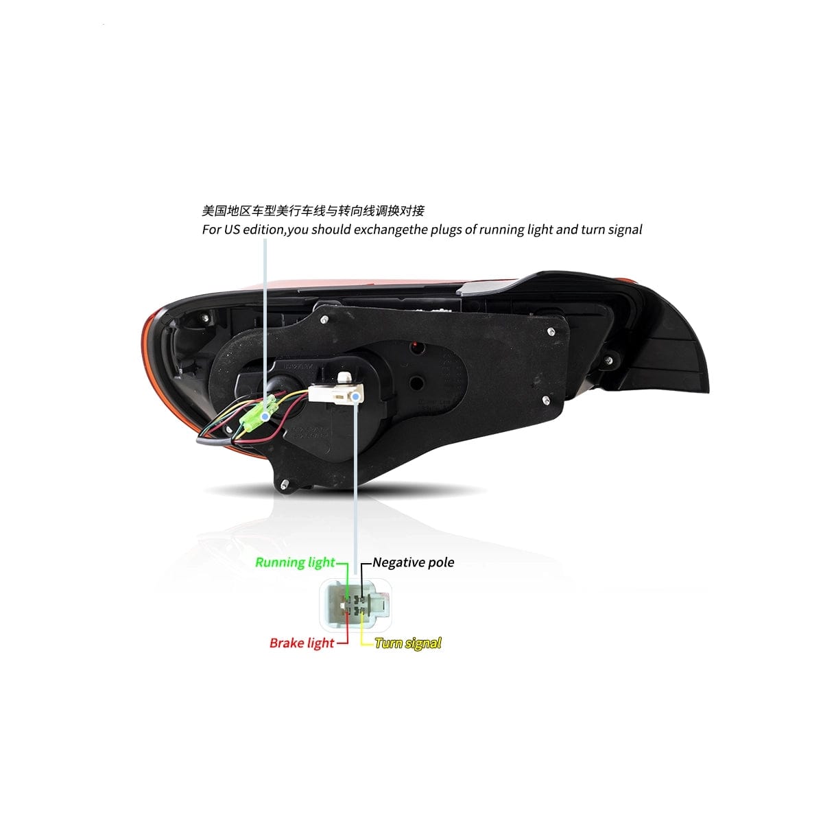 2013-2020 TOYOTA 86 SUBARU BRZ SCION FR-S Tail lights - RGB Halo Kits Multicolor Flow Series Color Chasing RGBWA LED headlight kit Oracle Lighting Trendz OneUpLighting Morimoto theretrofitsource AutoLEDTech Diode Dynamics
