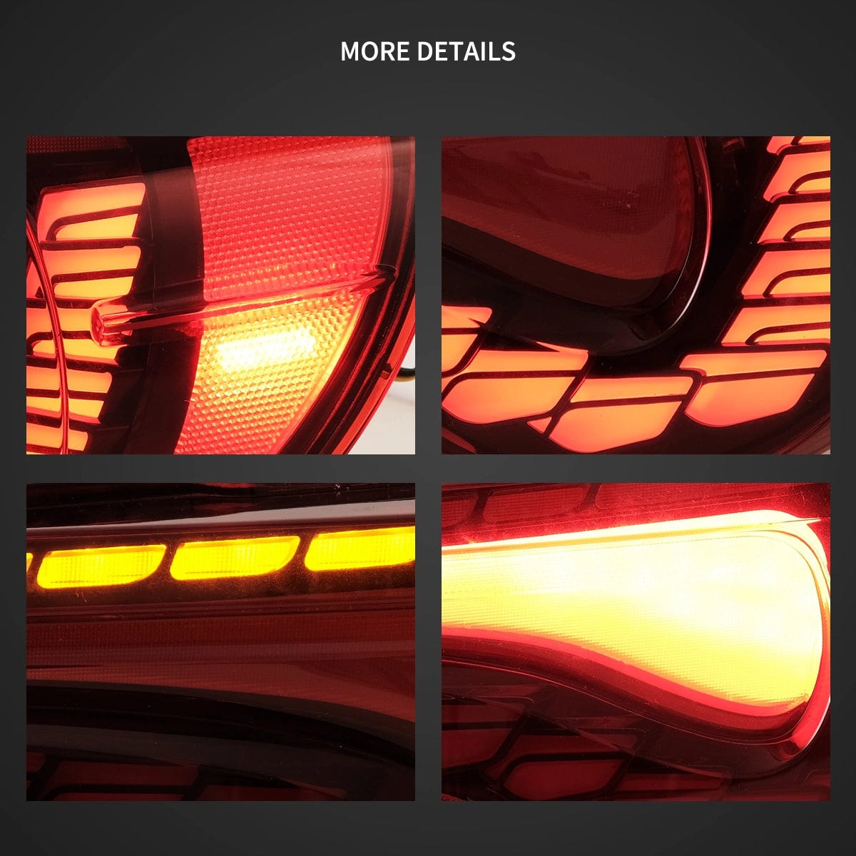 2013-2020 TOYOTA 86 SUBARU BRZ SCION FR-S Tail lights - RGB Halo Kits Multicolor Flow Series Color Chasing RGBWA LED headlight kit Oracle Lighting Trendz OneUpLighting Morimoto theretrofitsource AutoLEDTech Diode Dynamics