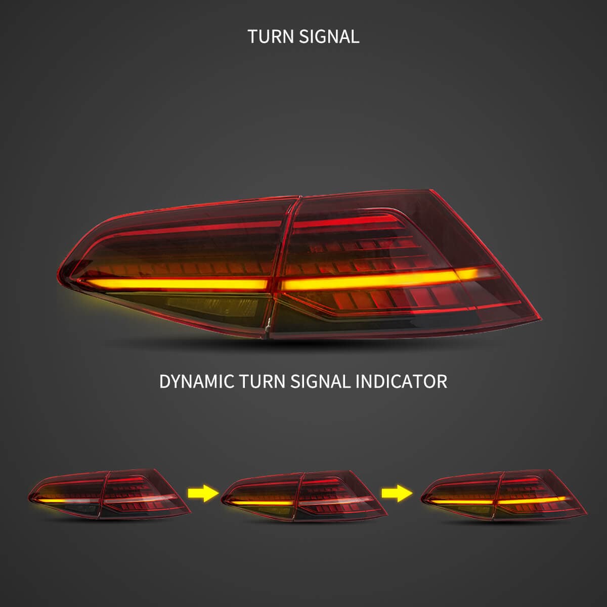 2013-2020 VOLKSWAGEN GOLF MK7 Tail Lights - RGB Halo Kits Multicolor Flow Series Color Chasing RGBWA LED headlight kit Oracle Lighting Trendz OneUpLighting Morimoto theretrofitsource AutoLEDTech Diode Dynamics