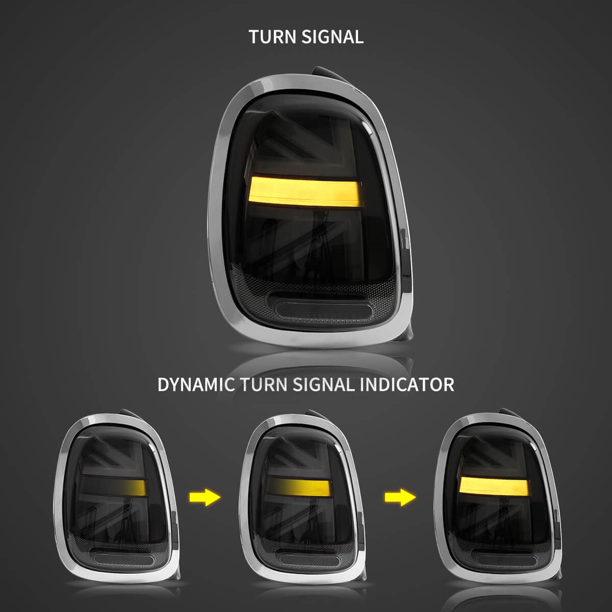 2014-2019 BMW Mini F-Series (F55/F56/F57) Tail lights - RGB Halo Kits Multicolor Flow Series Color Chasing RGBWA LED headlight kit Oracle Lighting Trendz OneUpLighting Morimoto theretrofitsource AutoLEDTech Diode Dynamics
