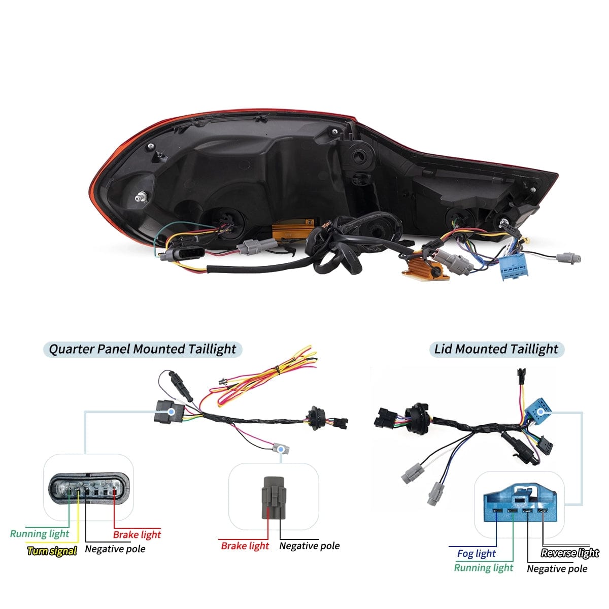 2014-2020 BMW 4 SERIES M4 SEDAN F32 F33 Tail lights With Dynamic Welcome Lighting - RGB Halo Kits Multicolor Flow Series Color Chasing RGBWA LED headlight kit Oracle Lighting Trendz OneUpLighting Morimoto theretrofitsource AutoLEDTech Diode Dynamics