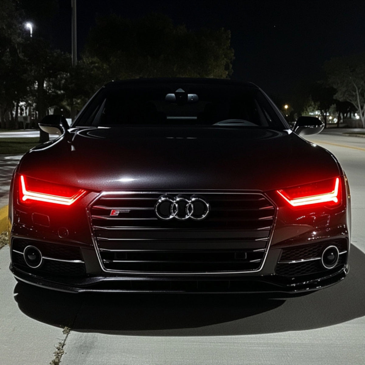 Audi A7/RS7 Flow Series/Color Chasing DRL Boards (2015-2017) — lighting shown installed