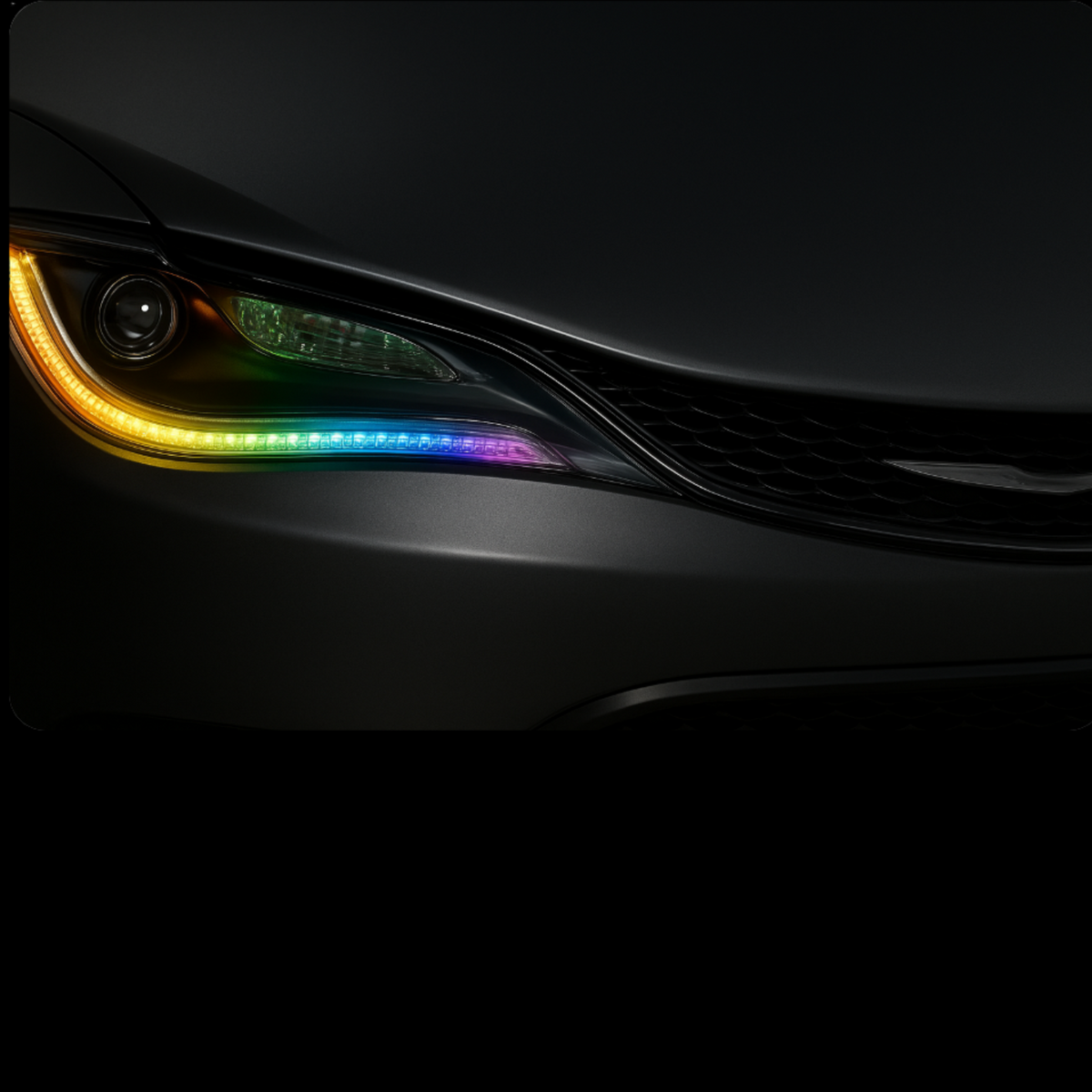 Chrysler 200 Flow Series DRL Boards (2015-2017) — lighting shown installed