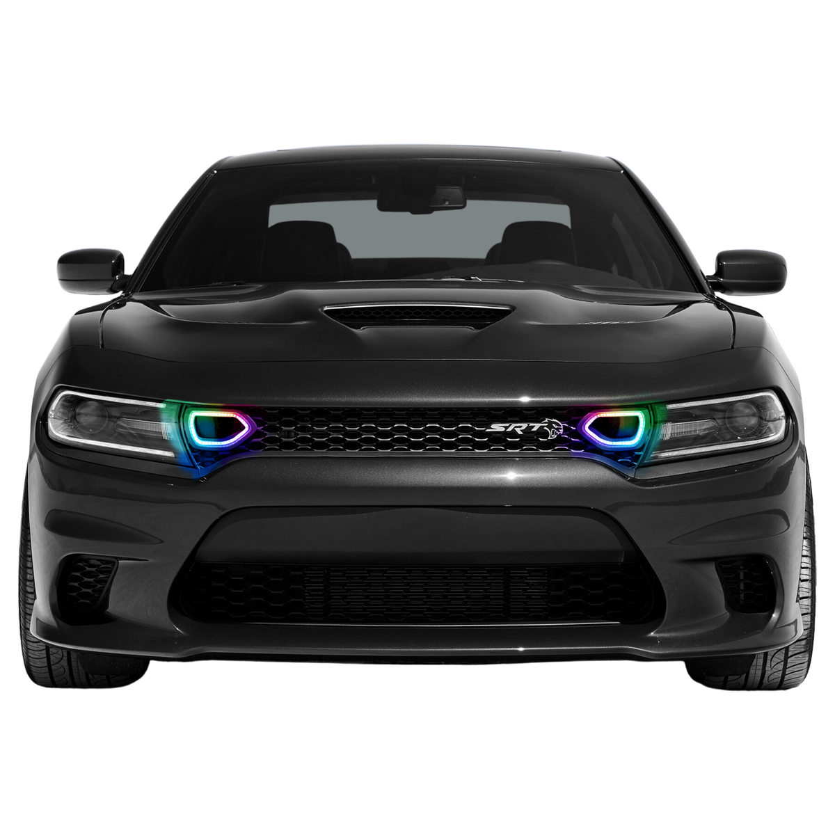 Dodge Charger Snorkel Air Intake Multicolor Halo Kit (2019-2023) – Custom Multicolor LED Lighting by RGB Halo Kits