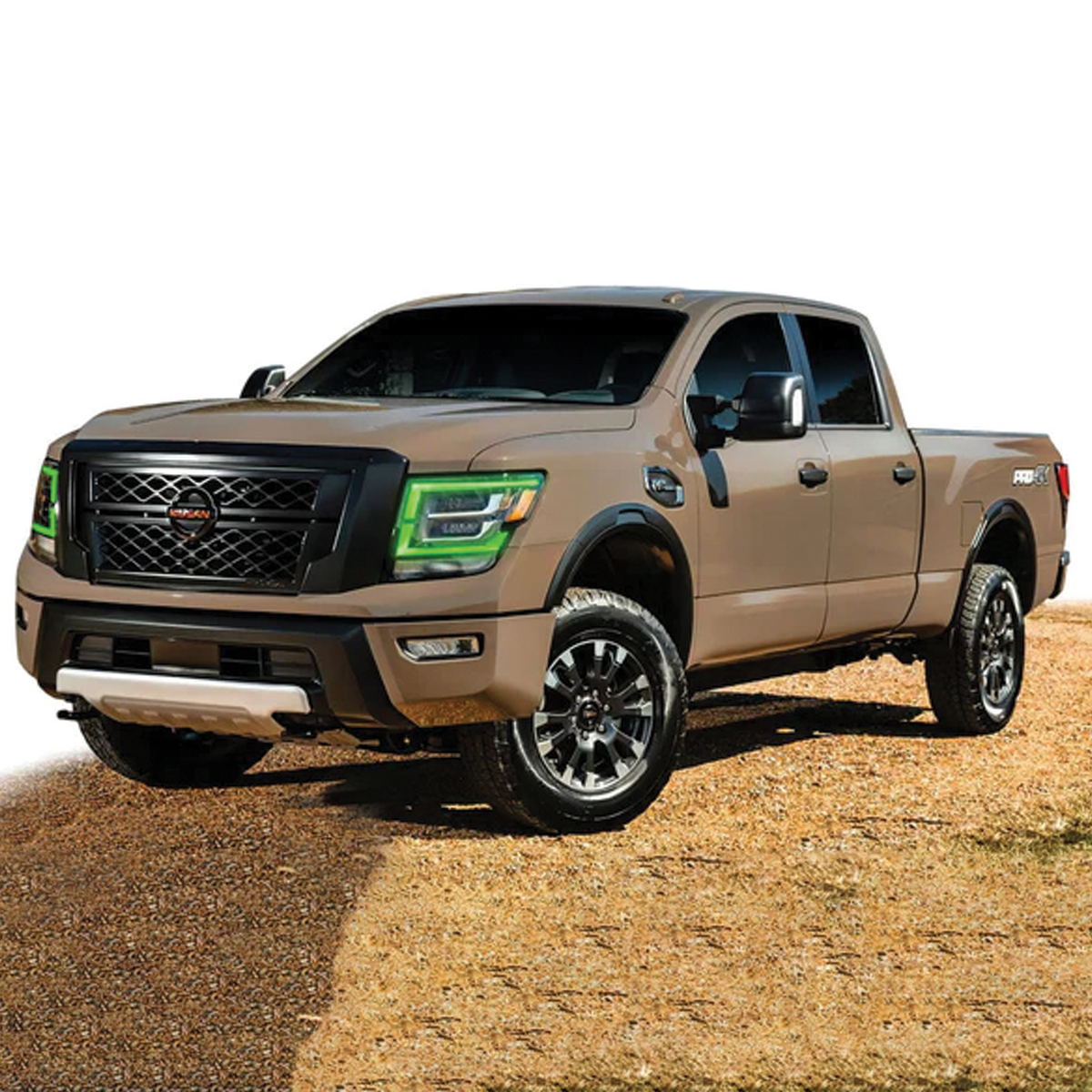 Nissan Titan Multicolor RGBW DRL Boards (2021-2022) — lighting shown installed