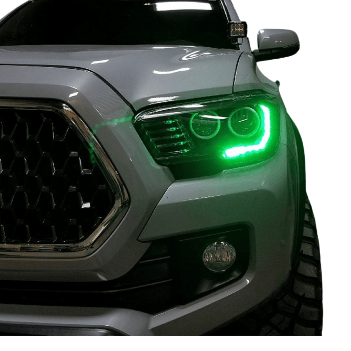 Toyota Tacoma RGBW DRL Boards (2016-2023) — lighting shown installed