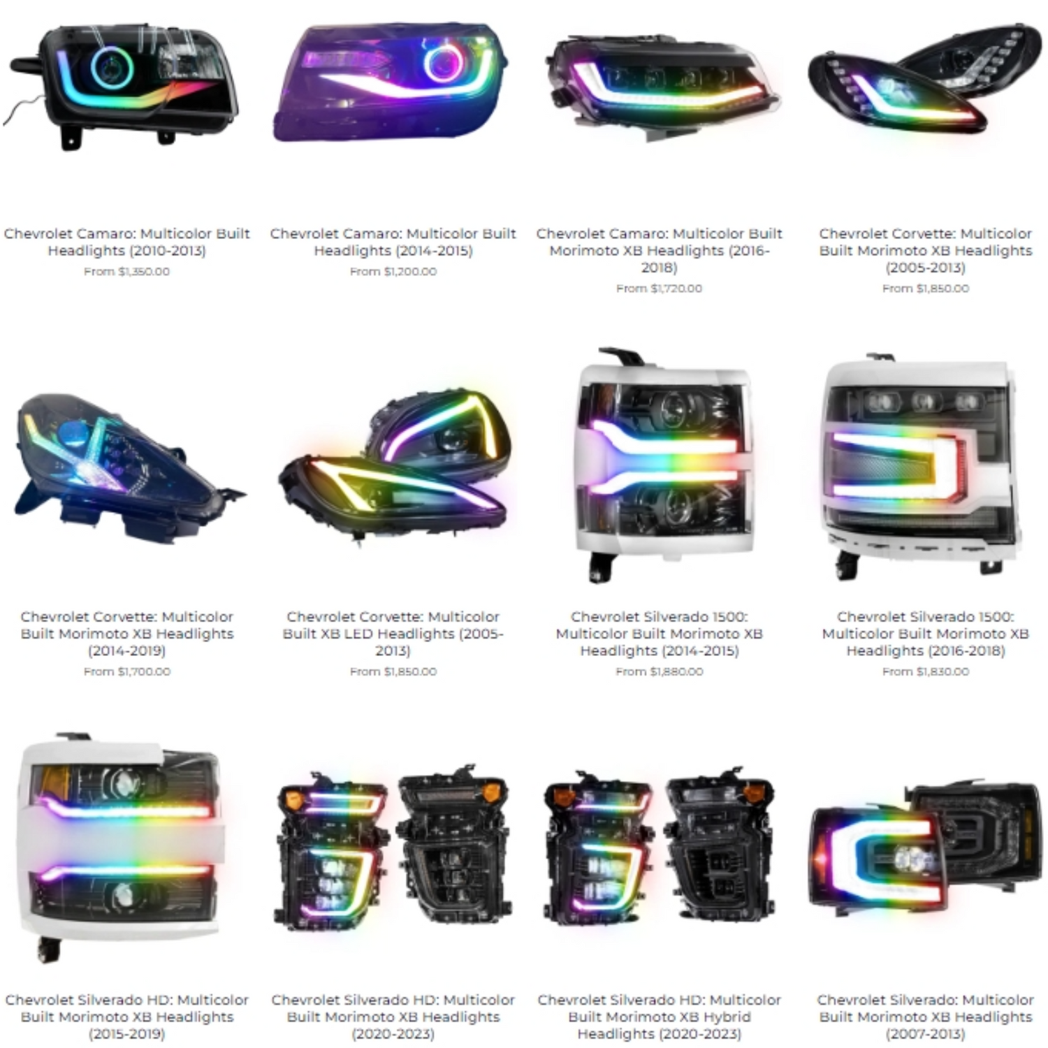 What Are Multi-Color Pre-Built Headlights?