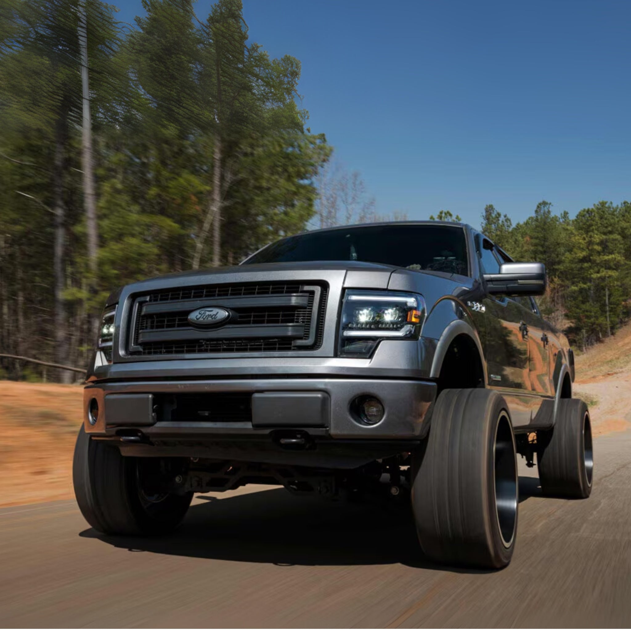 Ford F150: LED Headlights (2009 - 2014) | XB Evo Hybrid – Custom Multicolor LED Lighting by RGB Halo Kits
