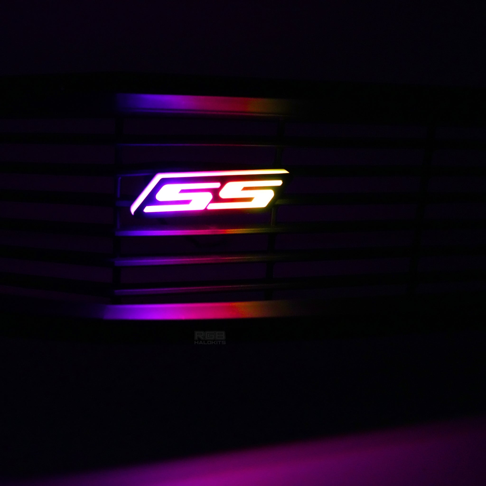 SS LED Emblem Badge: Multicolor Flow (for Chevrolet)