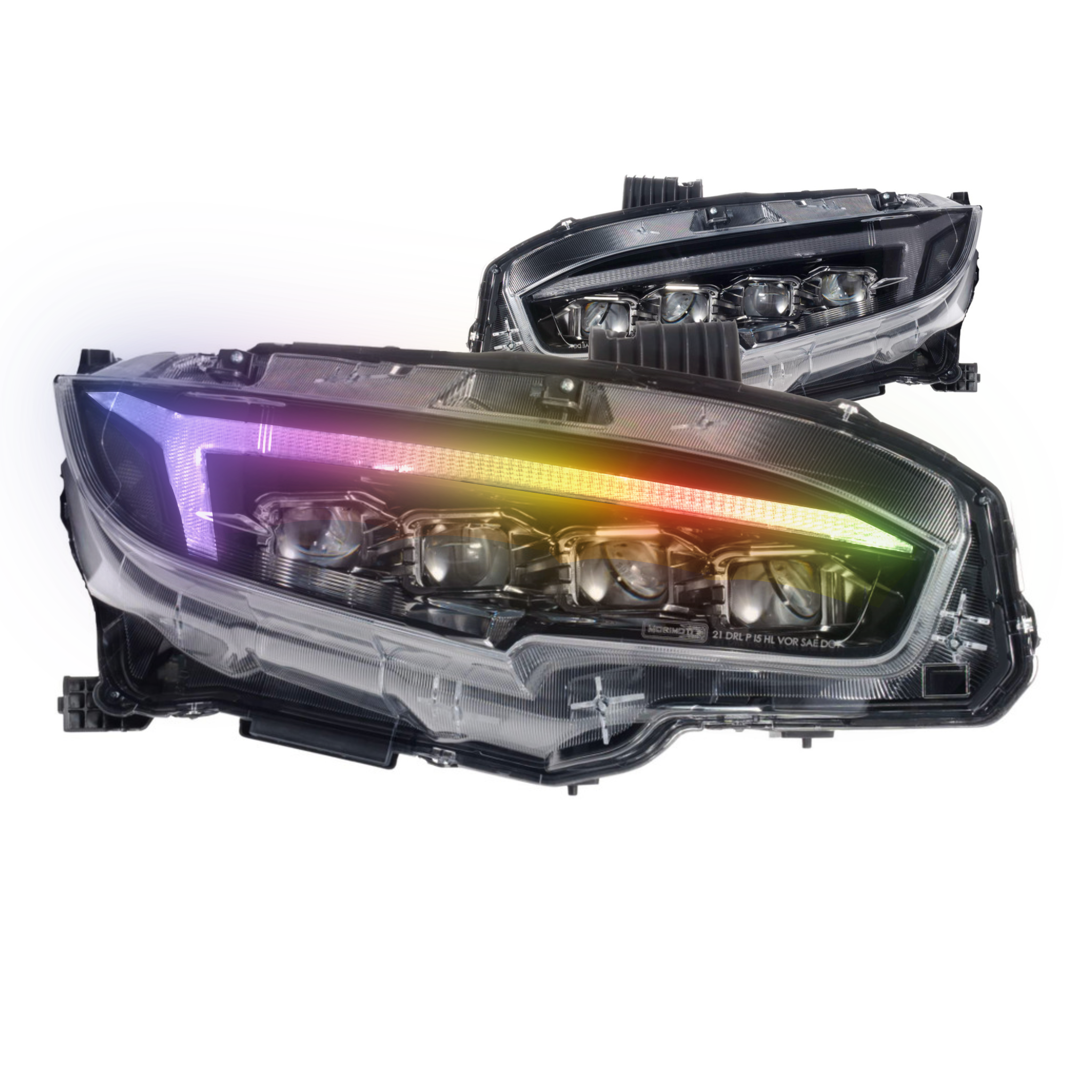 Honda Civic: Multicolor XB LED Headlights (2016-2021)