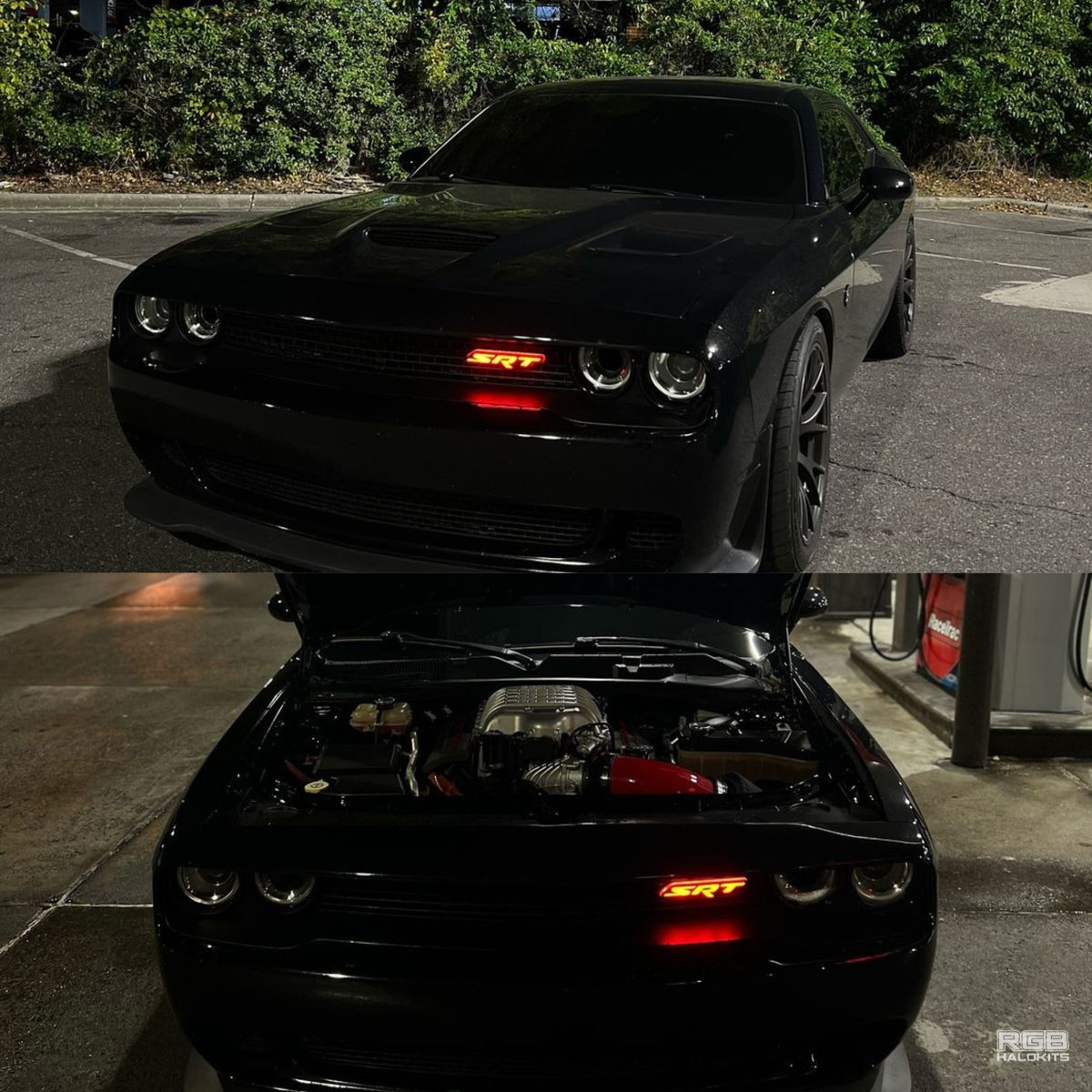 LED Emblem Badge: (Multicolor) – Compatible with SRT Vehicles