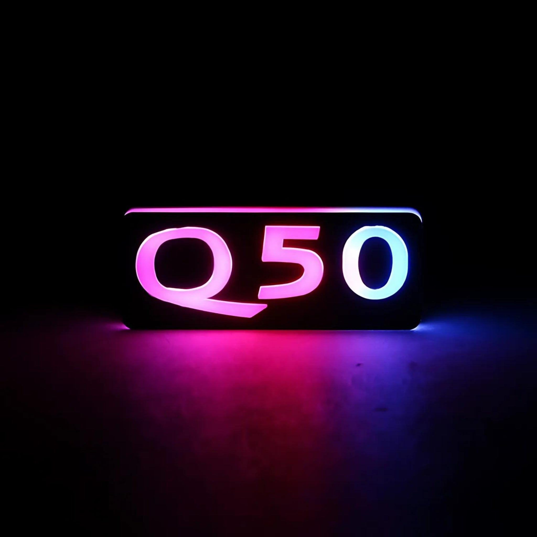 Infiniti Q50 LED Emblem Badge: Multicolor (2014-2024)