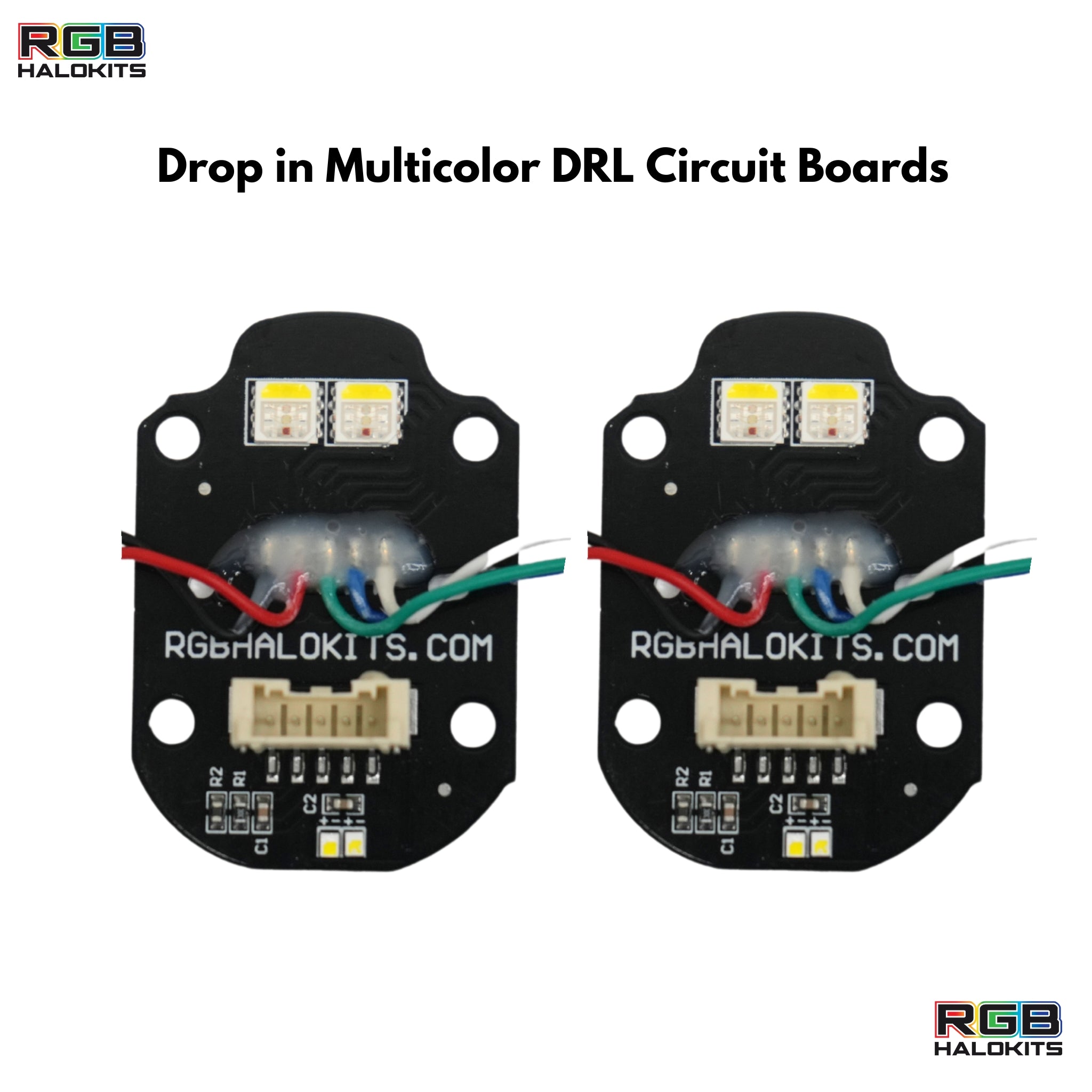 Mercedes Benz C-Class RGBW Multicolor DRL Boards (2015-2021)