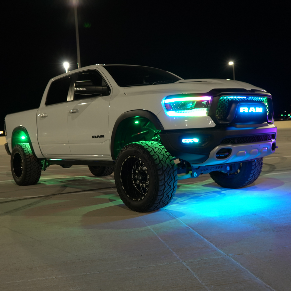 Ram LED Emblem: Multicolor (2019-2023)