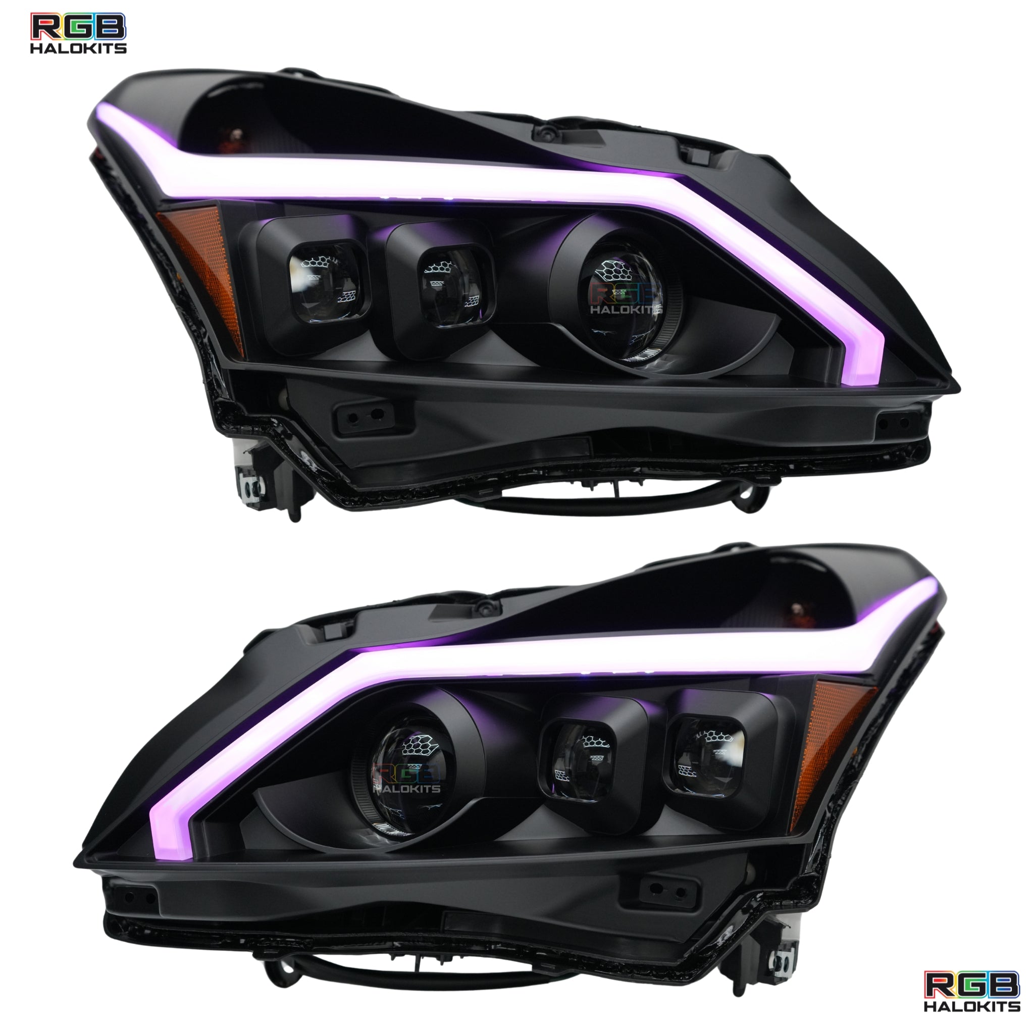 Infiniti G37 Spyder Headlights Multicolor DRL Boards (2010-2013)