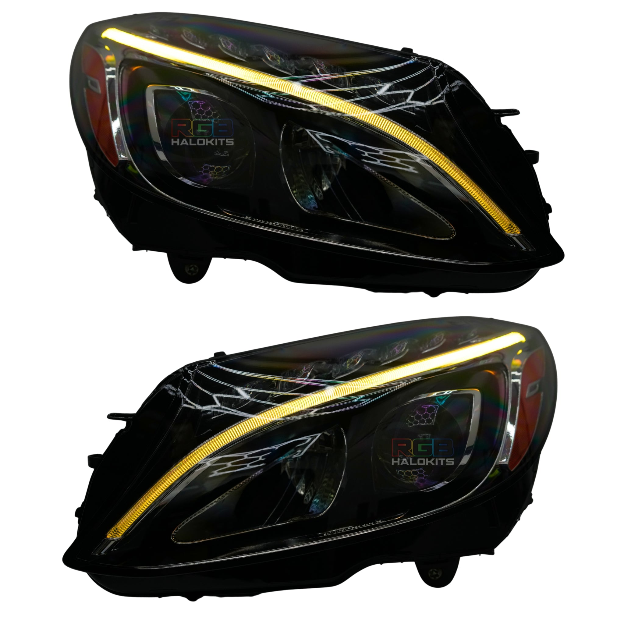 Mercedes Benz C-Class RGBW Multicolor DRL Boards (2015-2021)