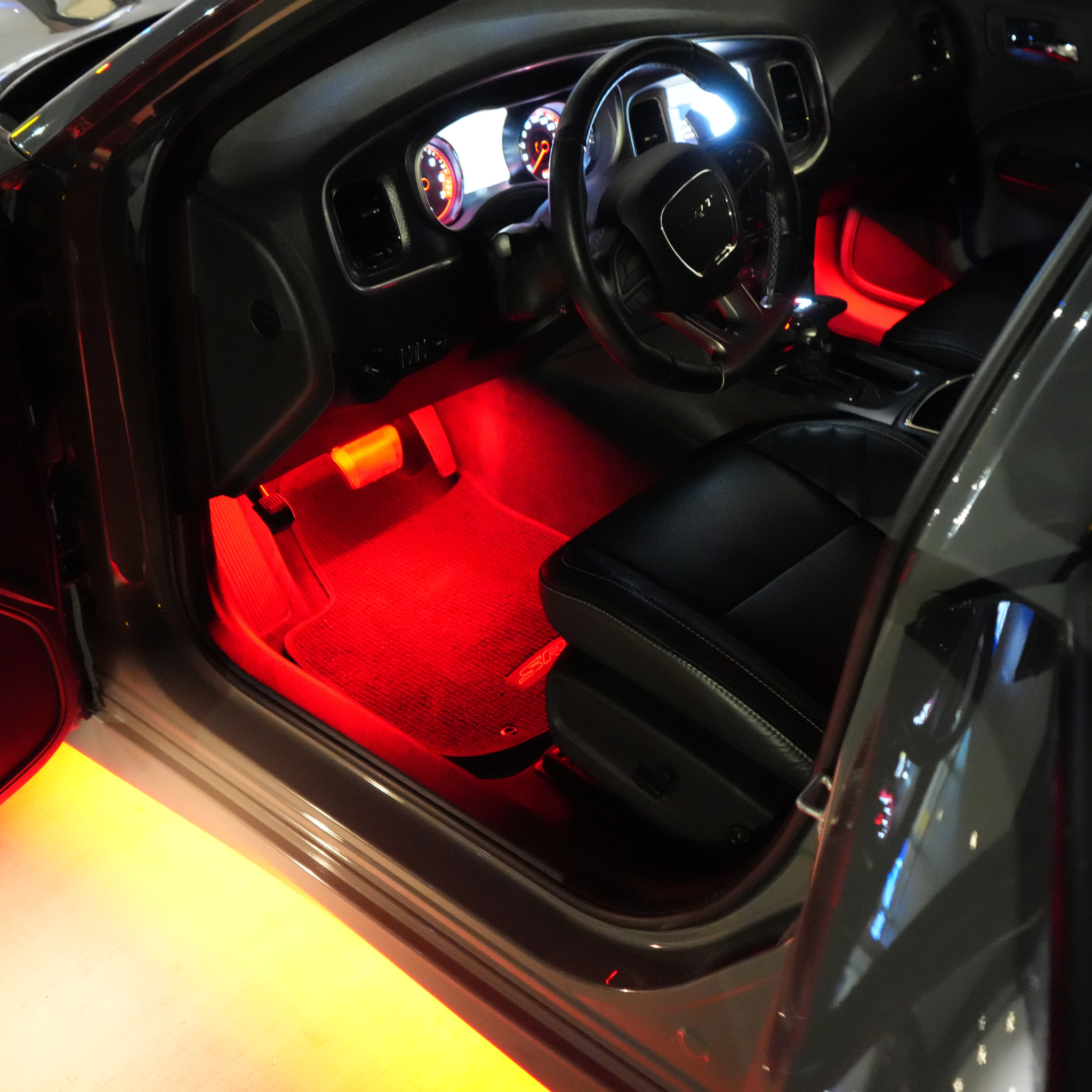 4pc Interior Aluminum Ambient Footwell Lighting Kit