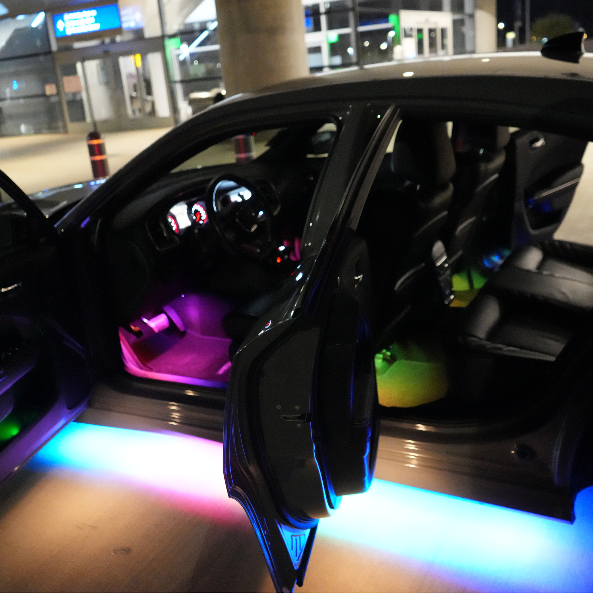 4pc Interior Aluminum Ambient Footwell Lighting Kit