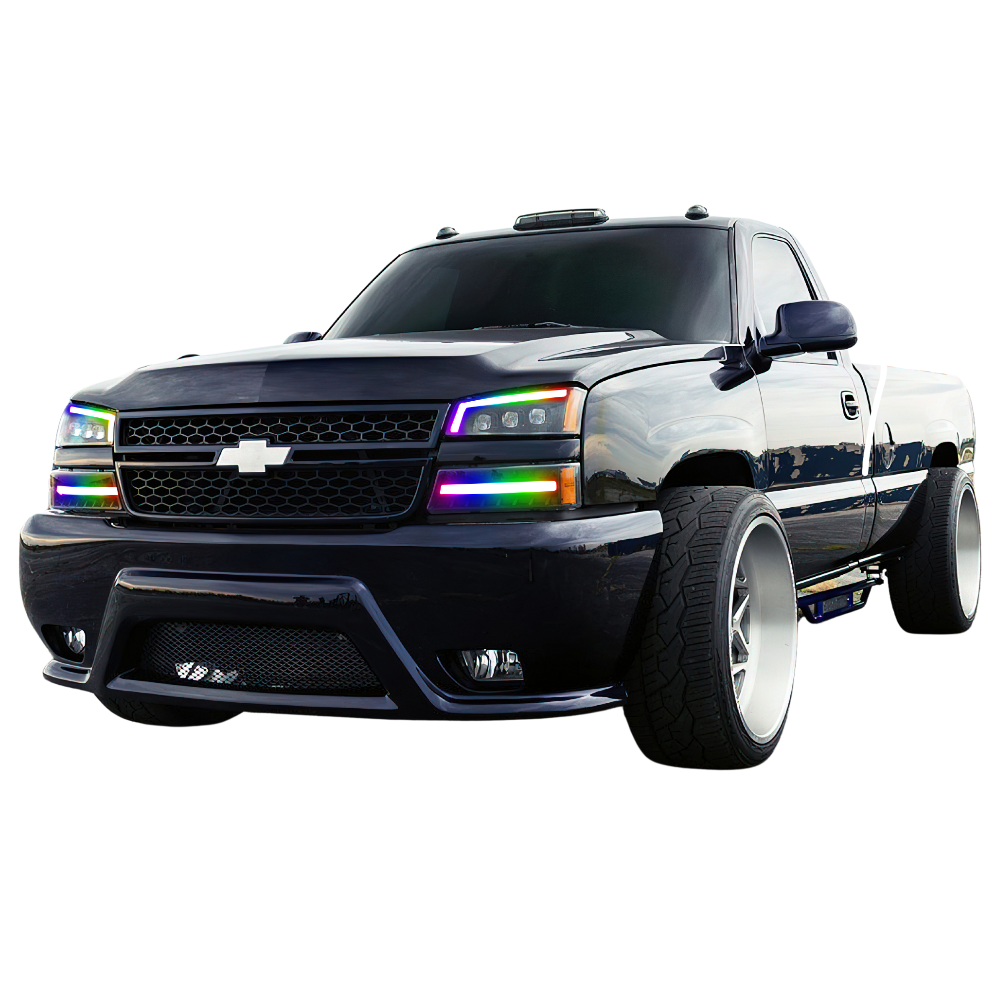 Chevrolet Silverado: Multicolor Built Nova Headlights (2003-2006)