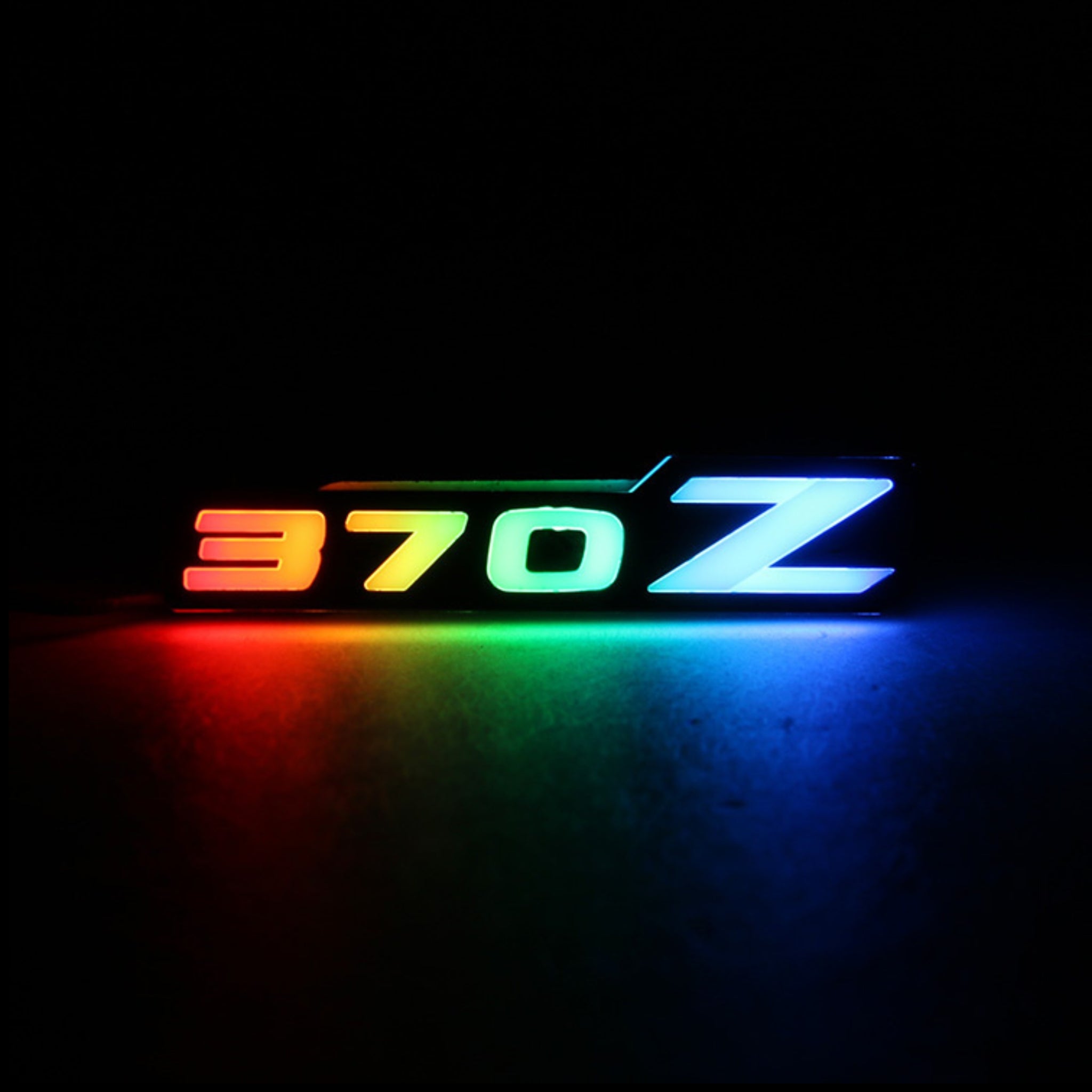 Nissan 370z LED Emblem Badge: Multicolor (2009-2020)