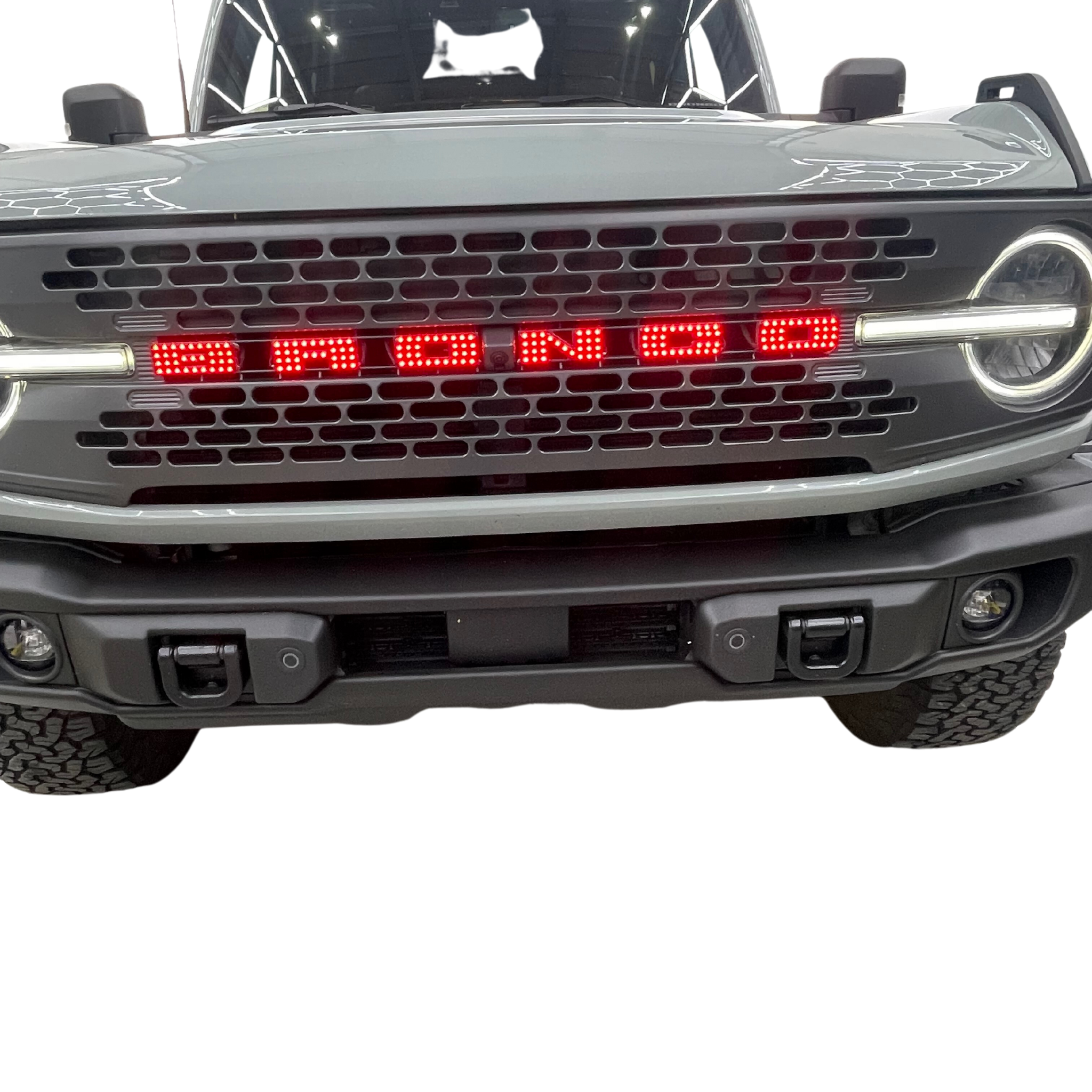 Bronco LED Emblem: (Multicolor)