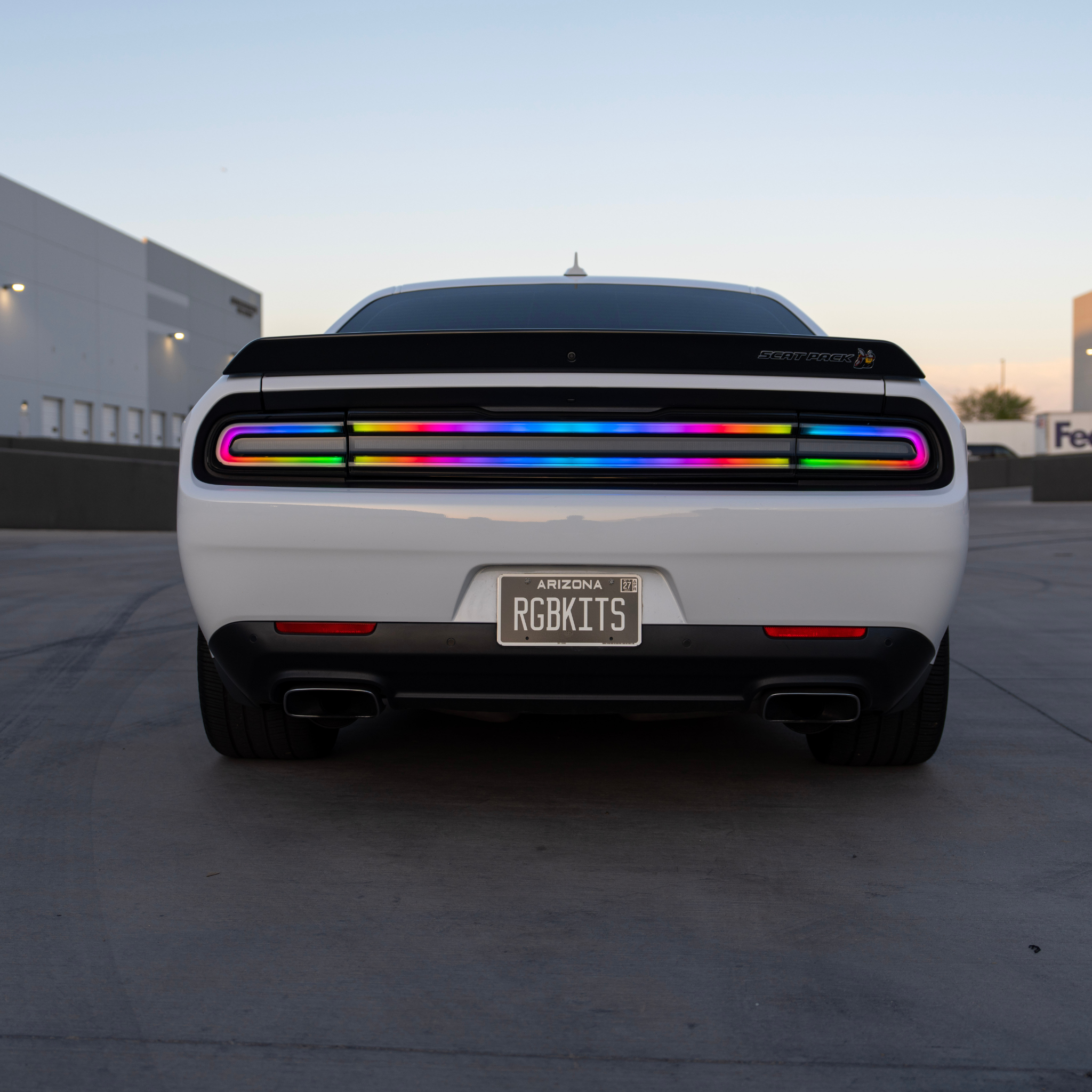 Dodge Challenger: Flow Series Multicolor Tail Lights (2015-2024)