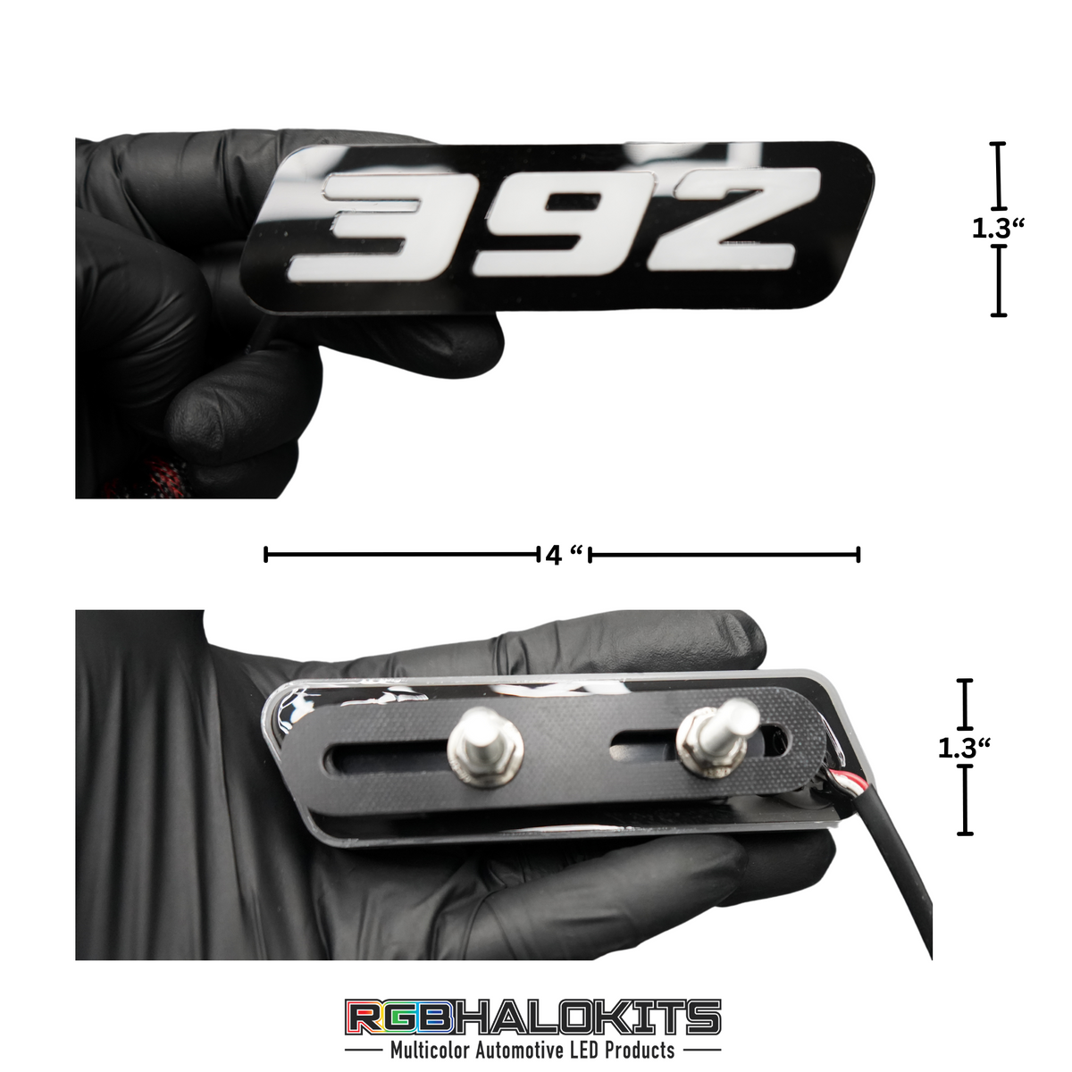 392 LED Emblem Badge: (Multicolor)