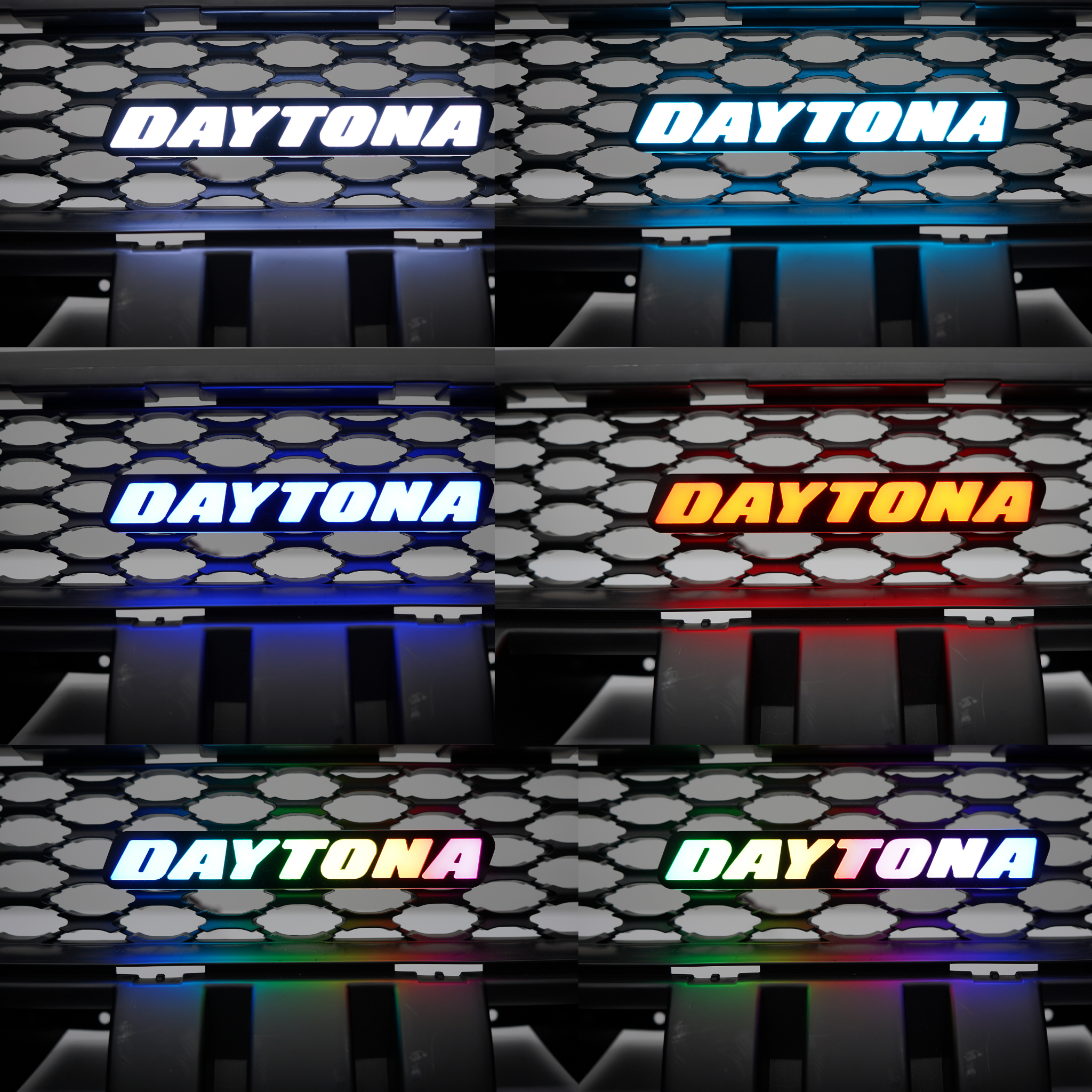 Daytona LED Badge: (Multicolor)