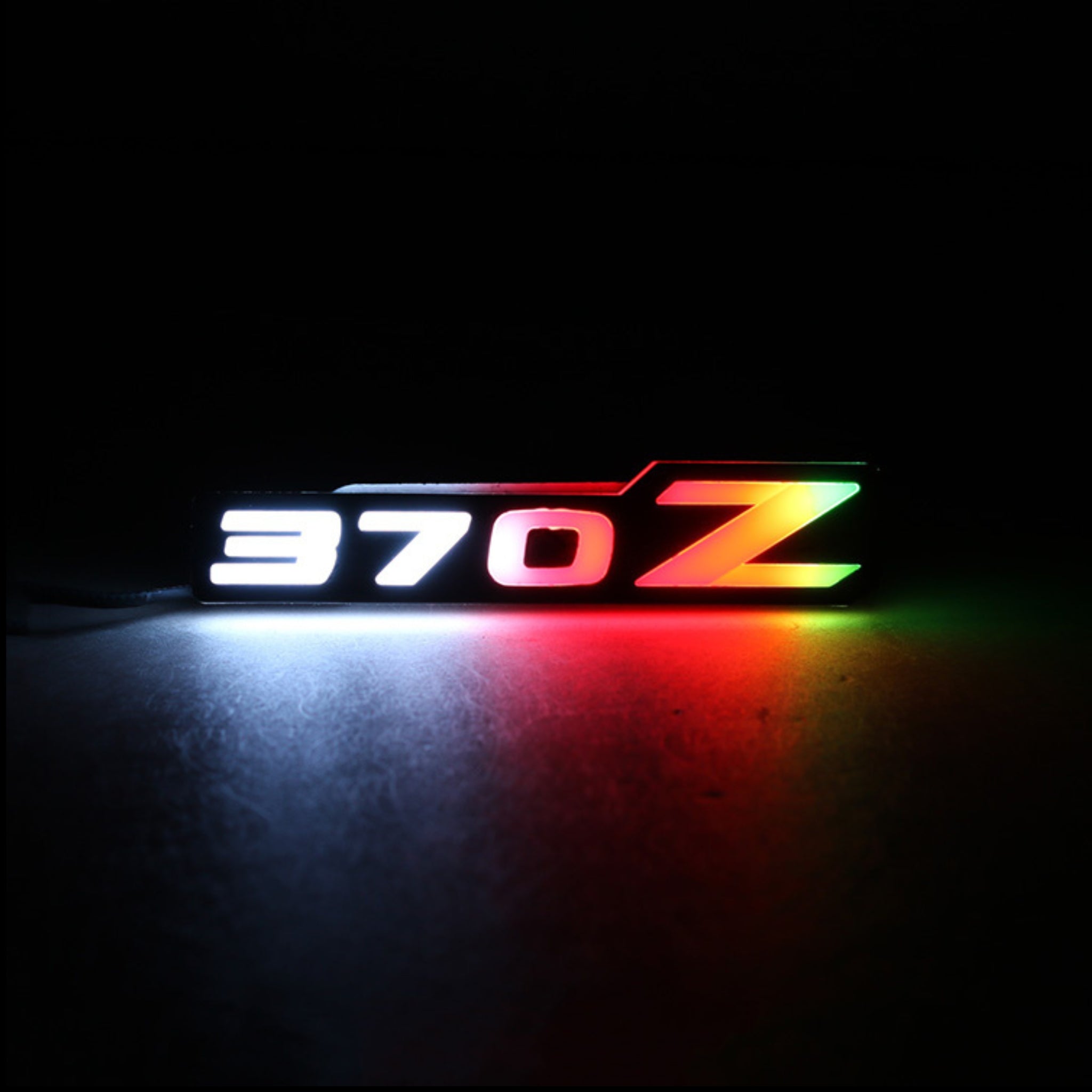 Nissan 370z LED Emblem Badge: Multicolor (2009-2020)