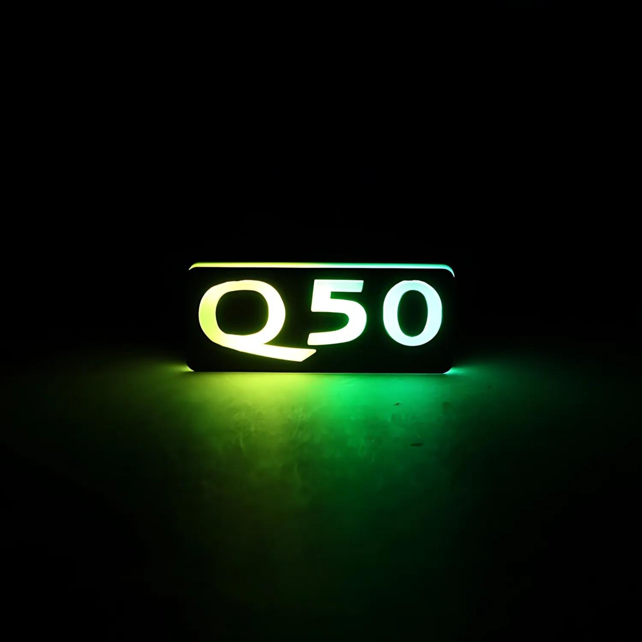 Infiniti Q50 LED Emblem Badge: Multicolor (2014-2024)