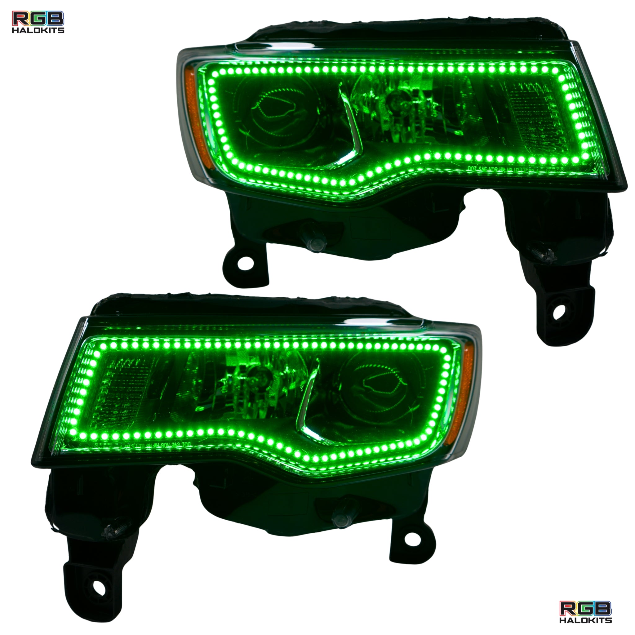 Jeep Grand Cherokee Multicolor Flow Series Halo Kit (2014-2021) – Custom Multicolor LED Lighting by RGB Halo Kits