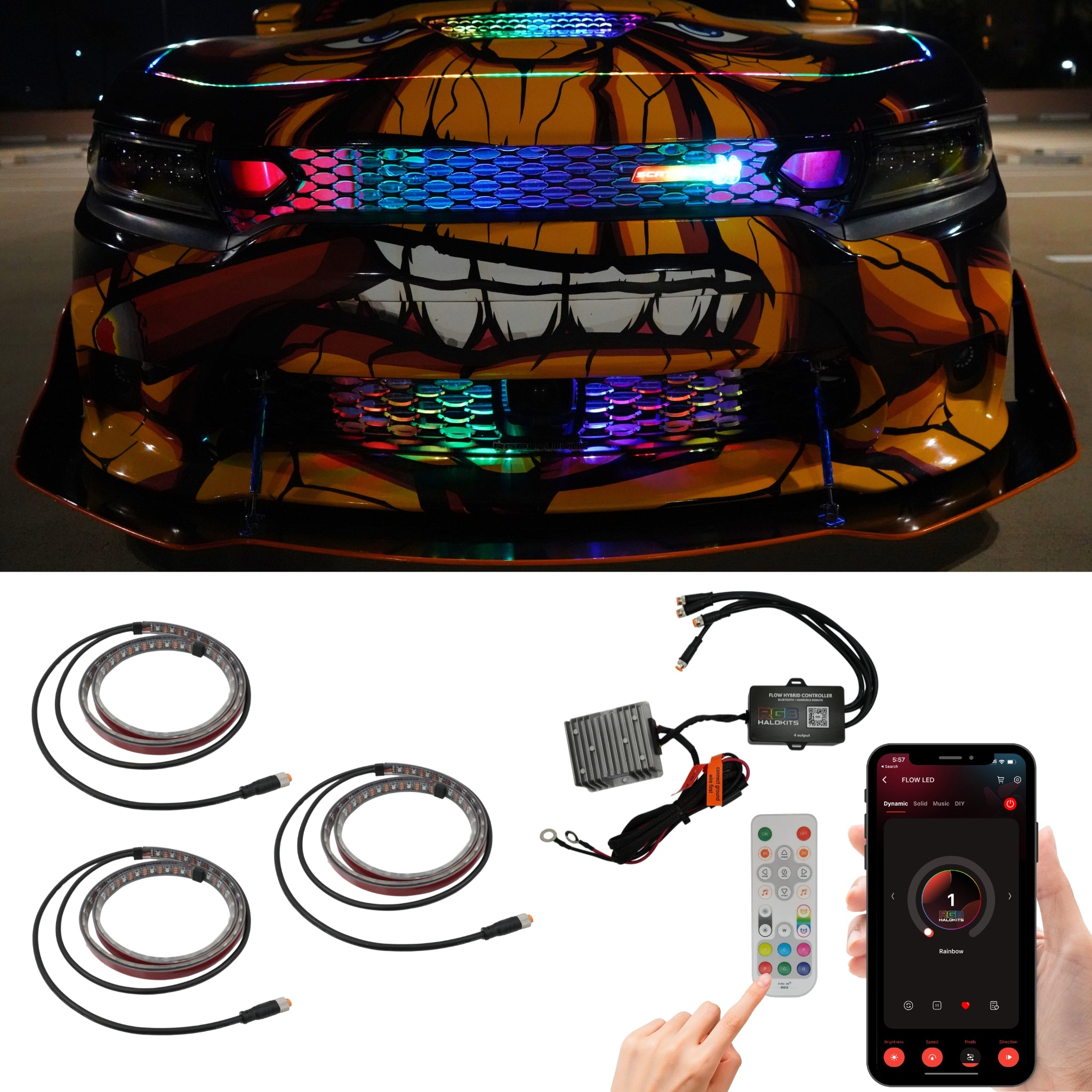 Multicolor Grille LED Kit