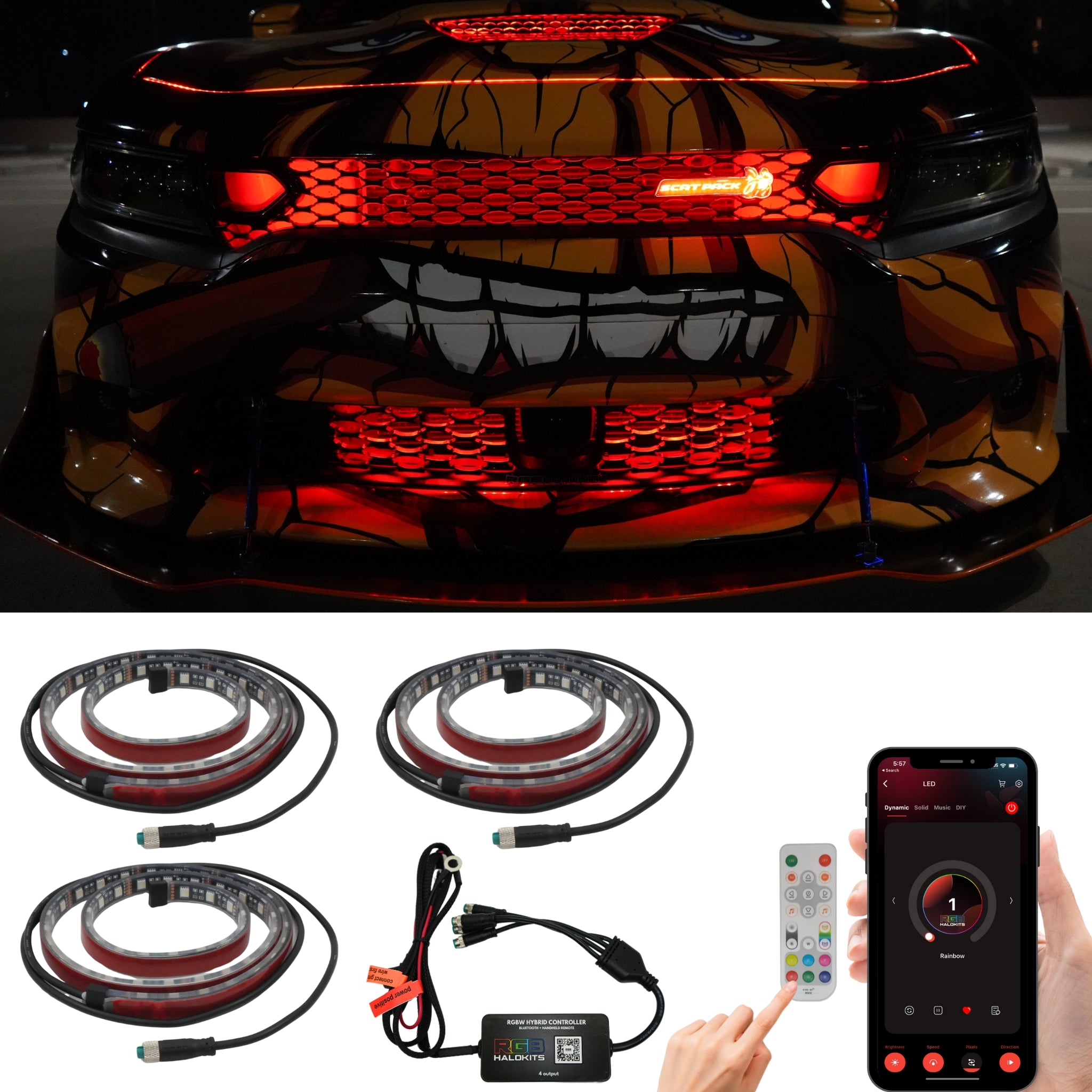 Multicolor Grille LED Kit